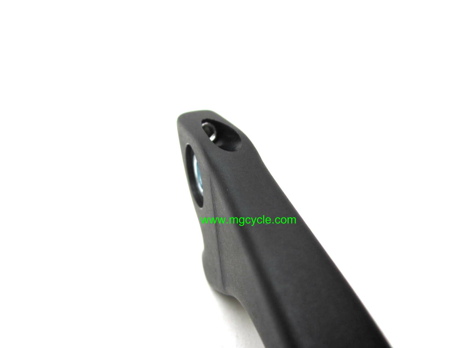 Brake lever, black "dog leg" round Brembo master cylinders - Click Image to Close