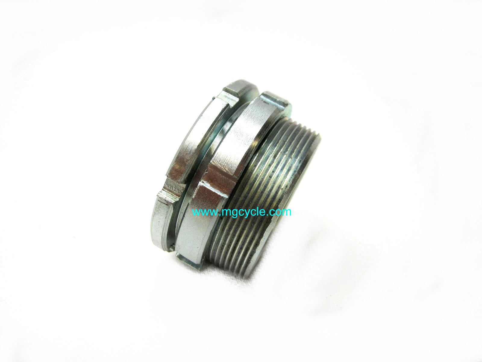 Exhaust nut with lock ring: Eldorado, Ambassador, V700, V7 Sport - Click Image to Close