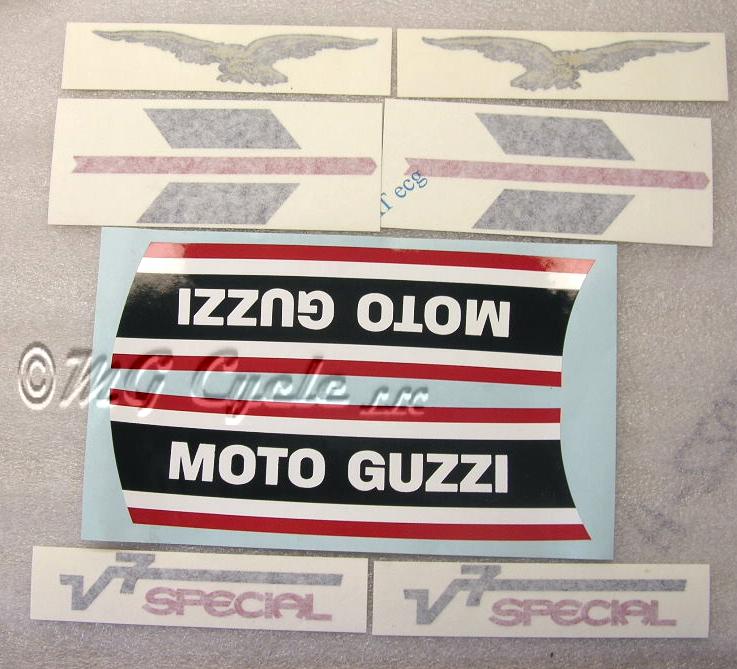 1969-1971 V7 Special decal set complete, 8 pieces - Click Image to Close