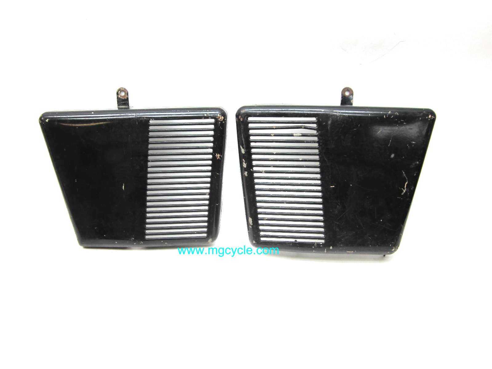 USED: PAIR Eldorado/Ambassador battery covers, poor condition