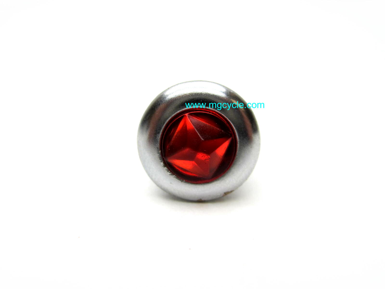 Idiot light lens trim ring and lamp holder red V7 Sport 850T - Click Image to Close