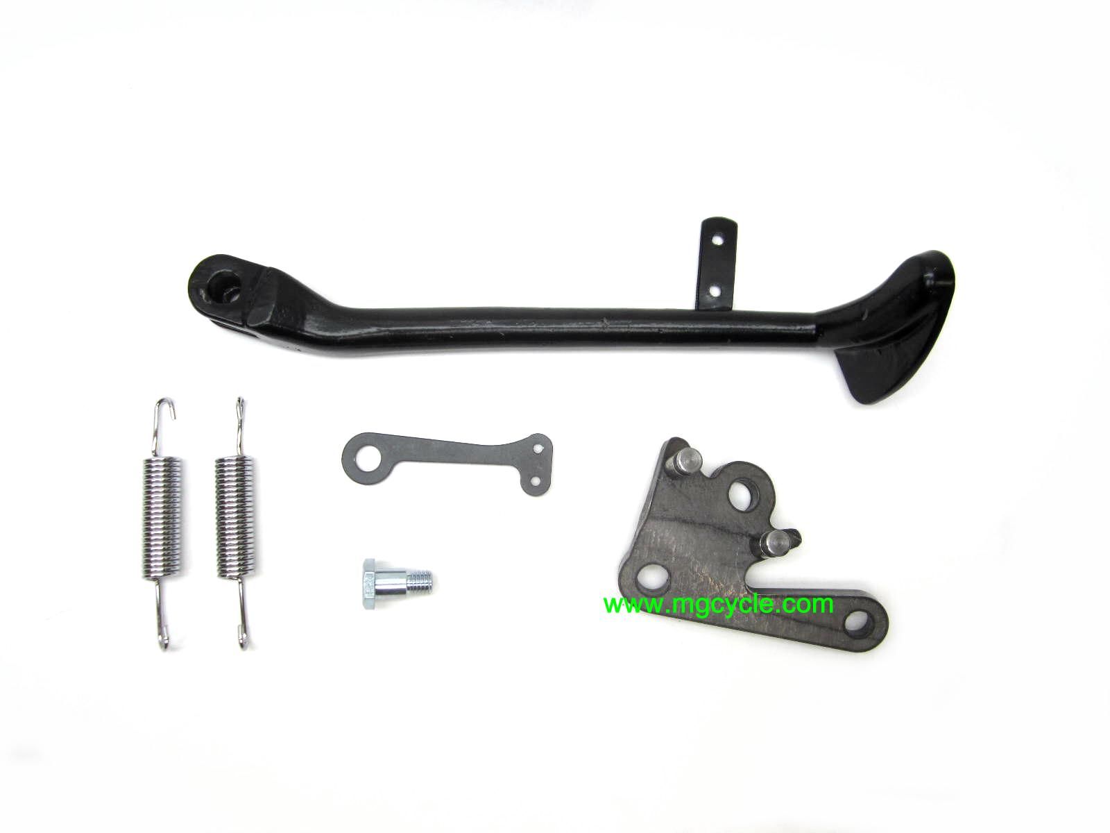 Mid-mount side stand kit for early Tonti frame models - Click Image to Close