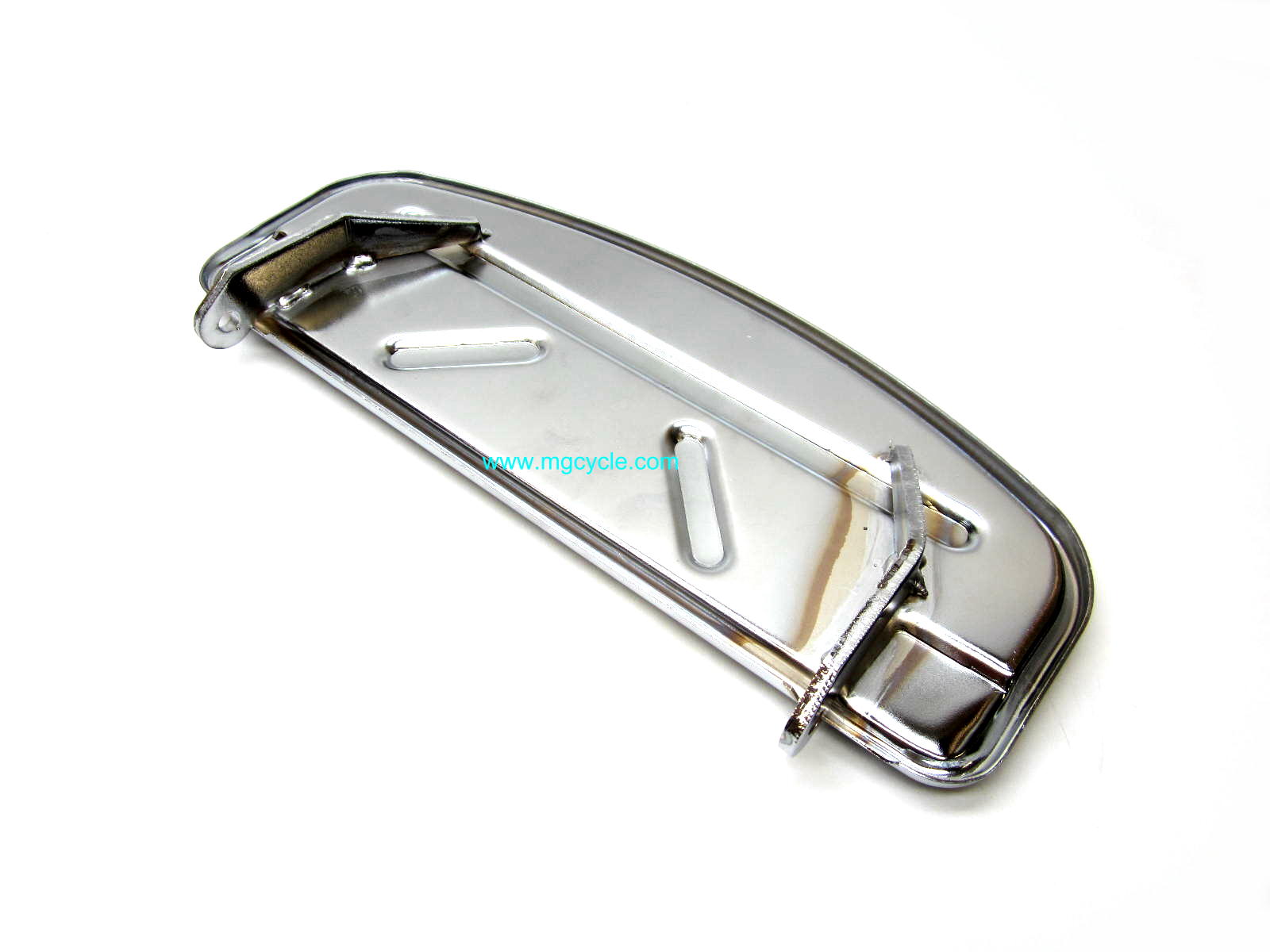Floorboard assembly, chrome plated with rubber matt