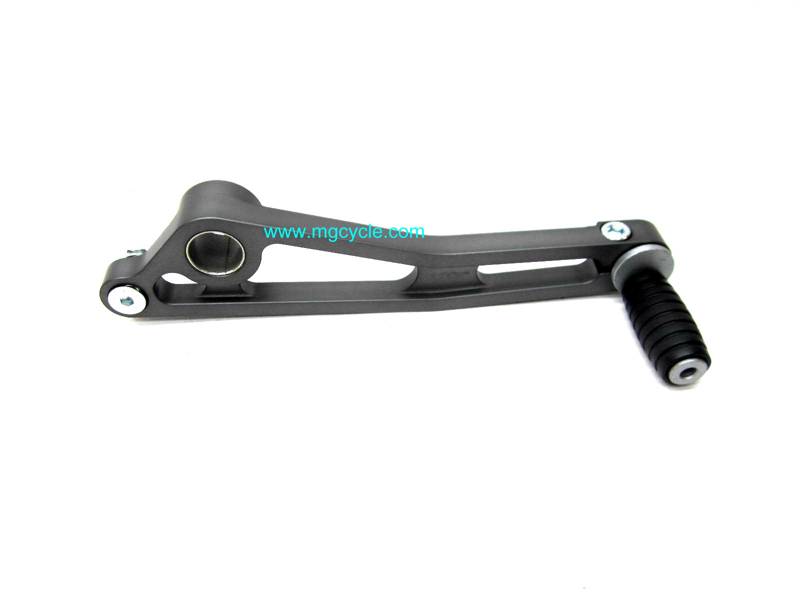 Brake pedal w/adjustable toe, black, 1100 spine frames
