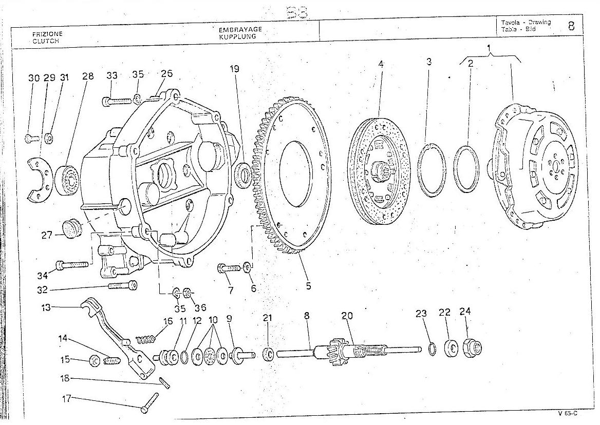 Clutch pressure plate V65, V7 Classic - V7 II, Breva 750 - Click Image to Close