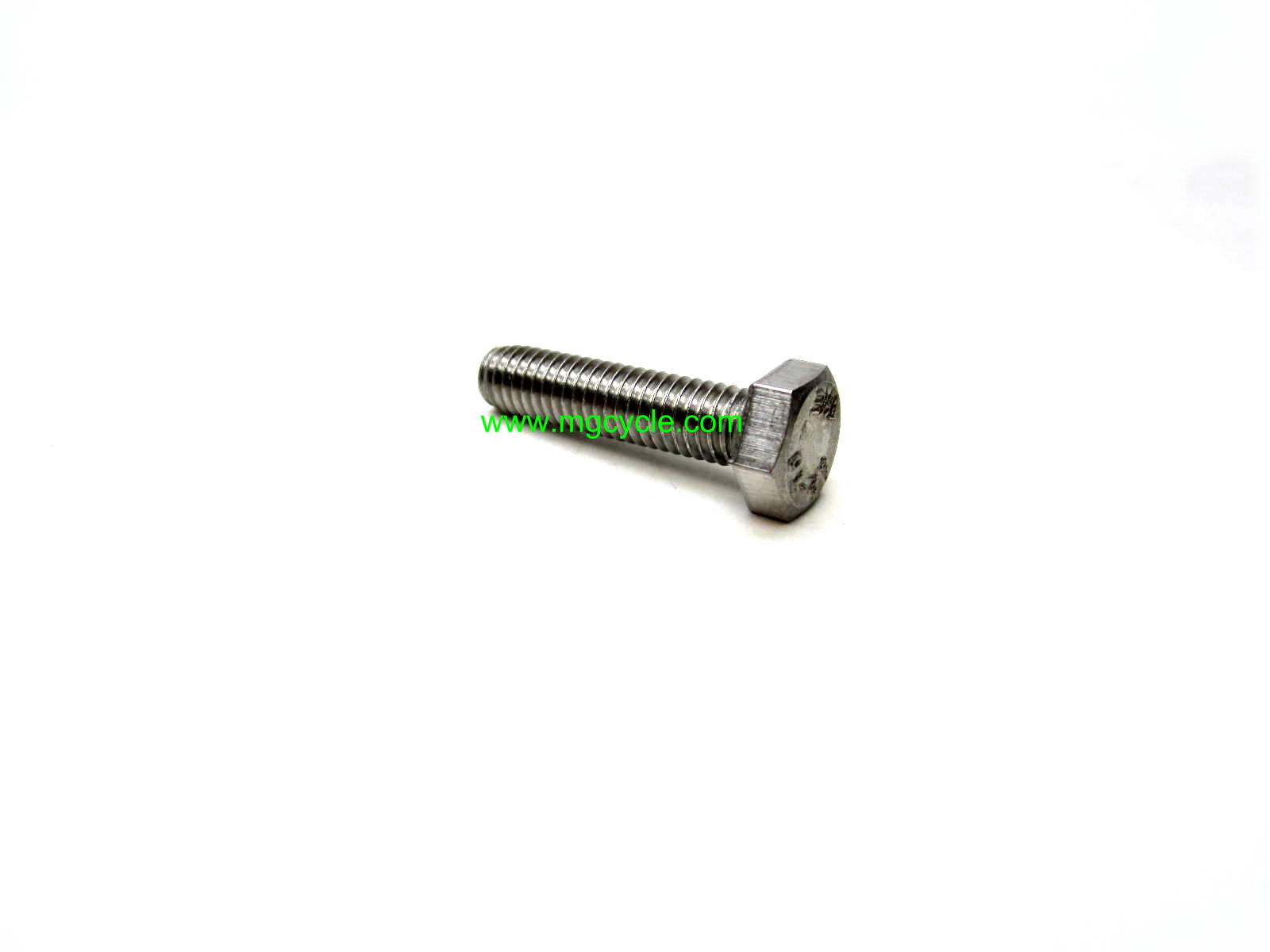 6mm hex head bolt stainless M6x1.0x25