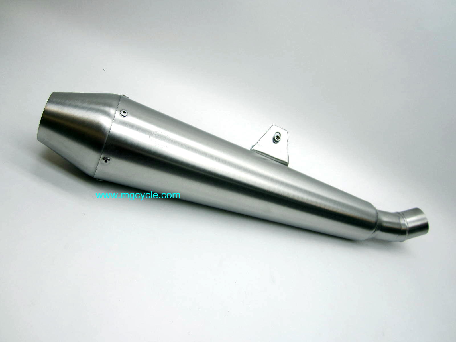 Mistral slip-on muffler for Ducati Scrambler, stainless steel - Click Image to Close