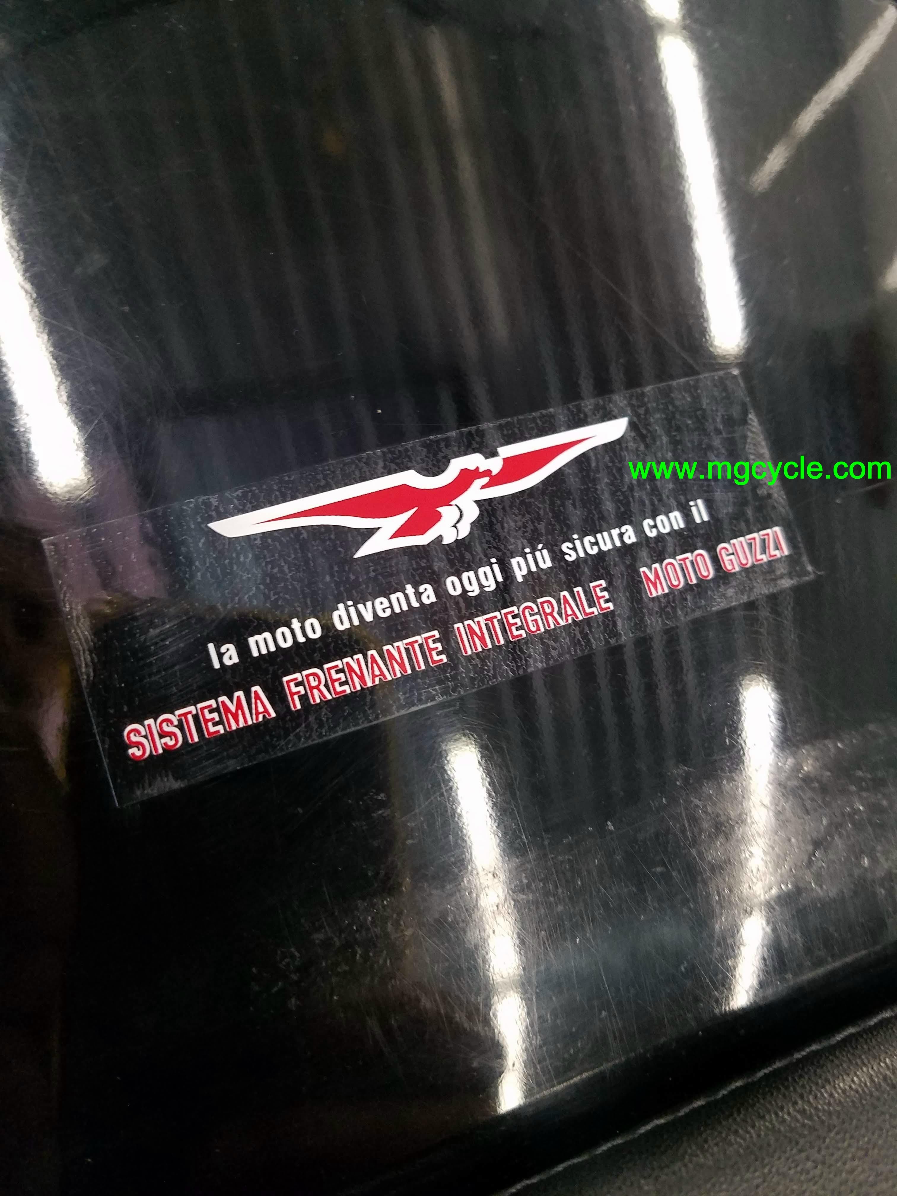 Moto Guzzi Integral Braking System sticker