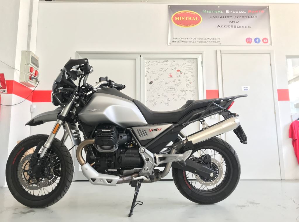 Mistral V85TT polished stainless slip-on