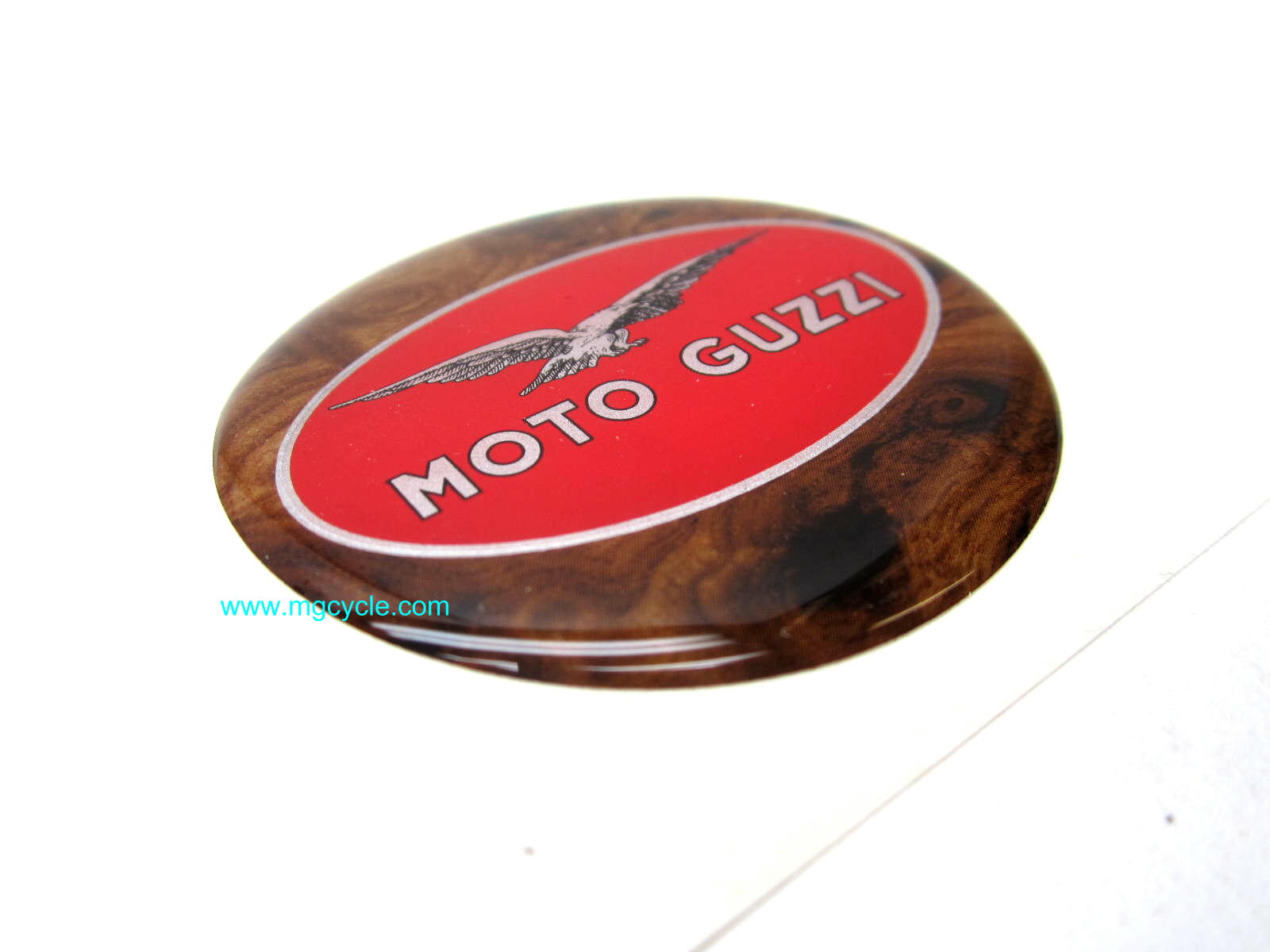 3D decal Moto Guzzi round 60mm diameter fits Hepco Becker