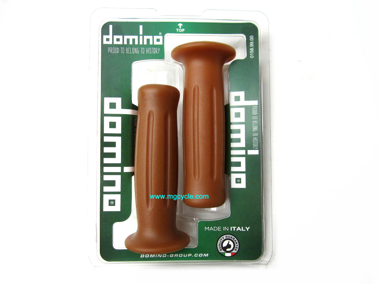 Italian Domino Retro Vintage Grips, classic natural color - Click Image to Close