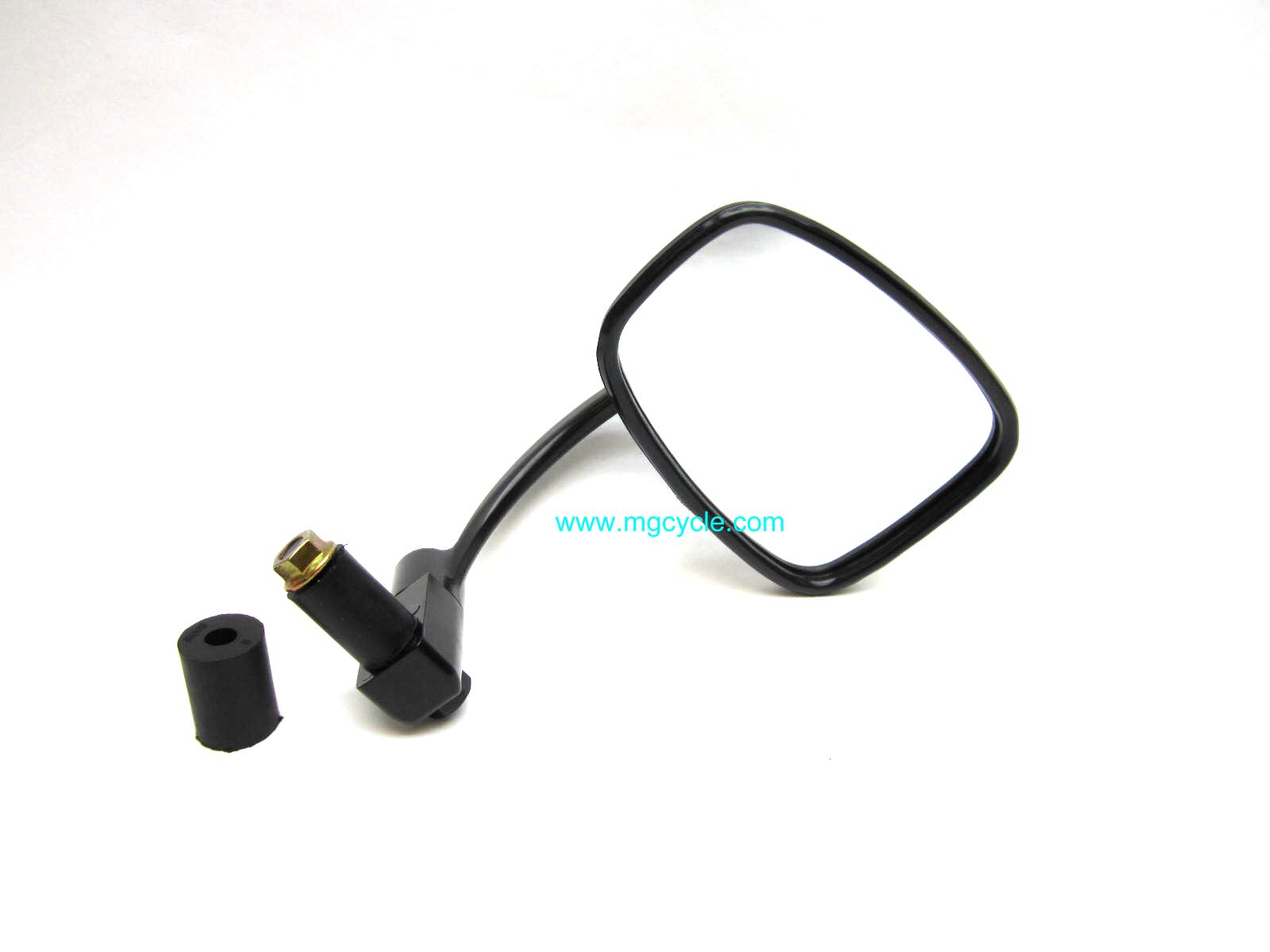 classic black bar end mirror