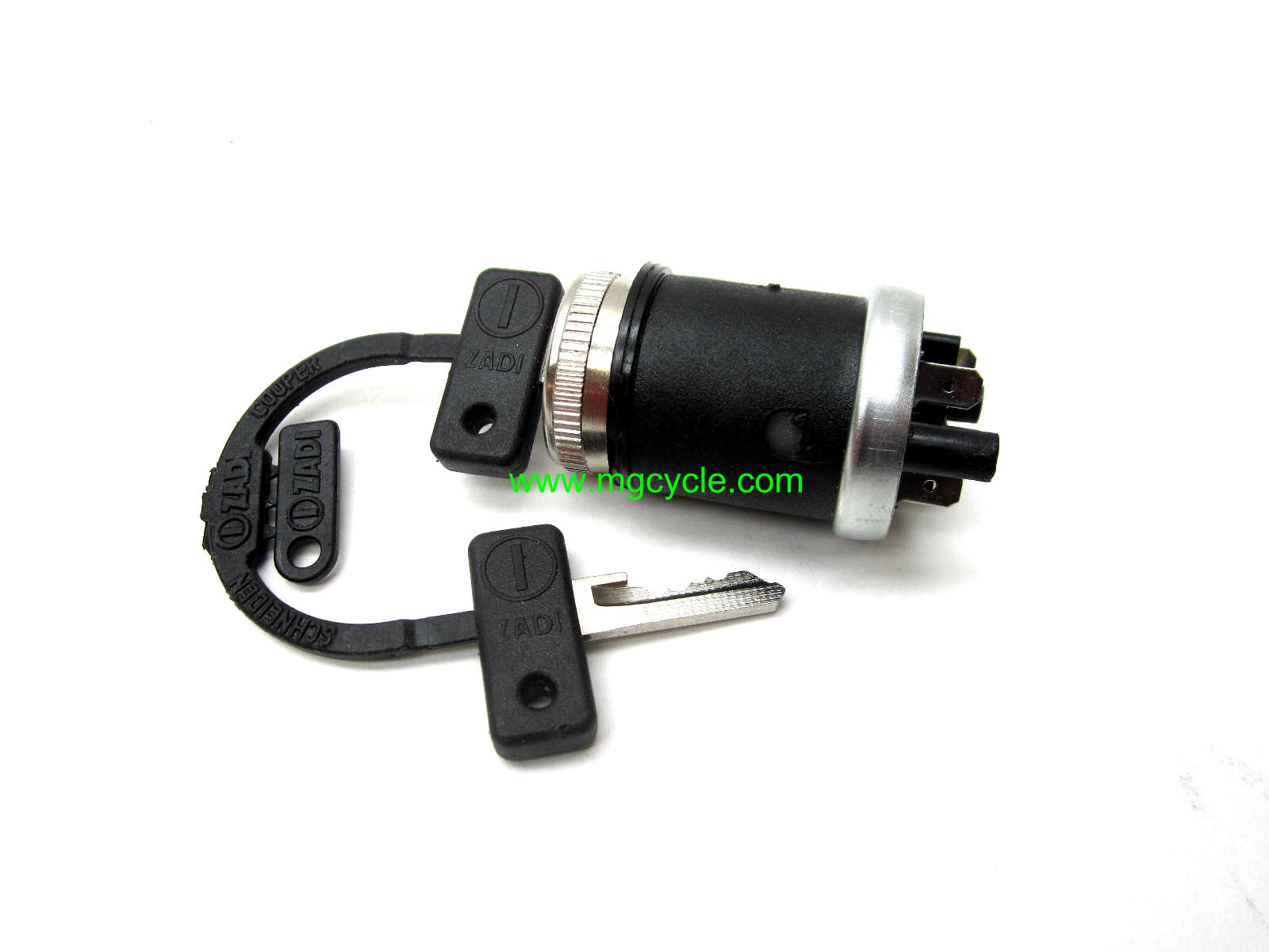 ignition switch, 4 wire, 2 position, Ducati 250 450 - Click Image to Close