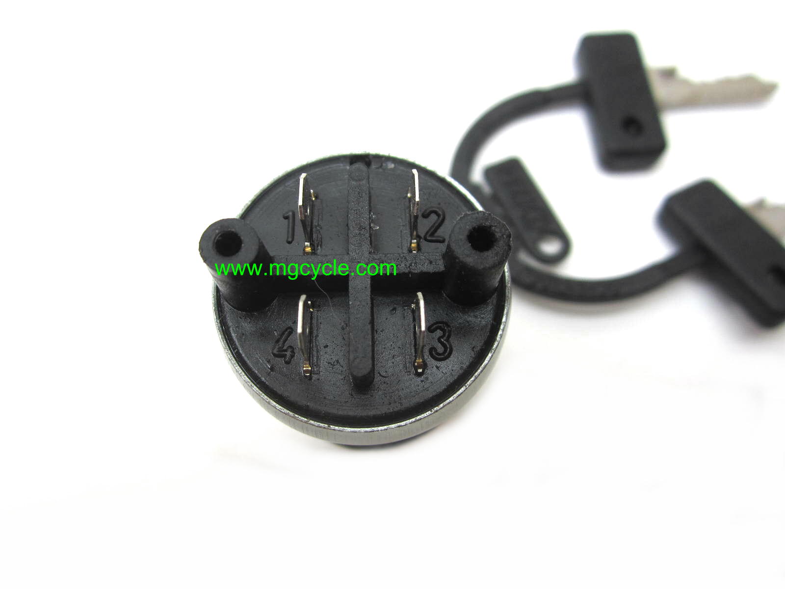 ignition switch, 4 wire, 2 position, Ducati 250 450 - Click Image to Close