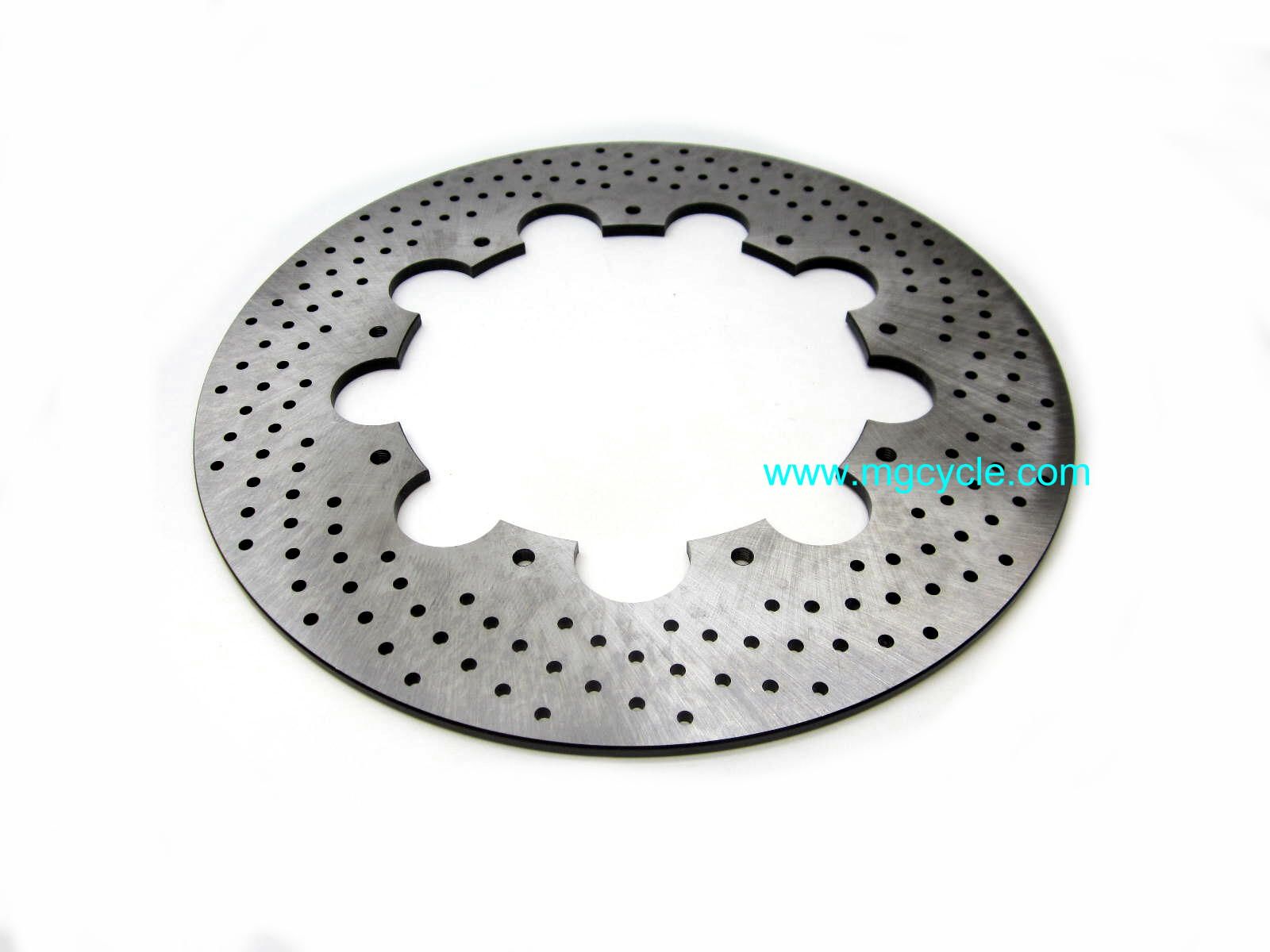 280mm drilled stainless brake disc Ducati bevel, front and rear