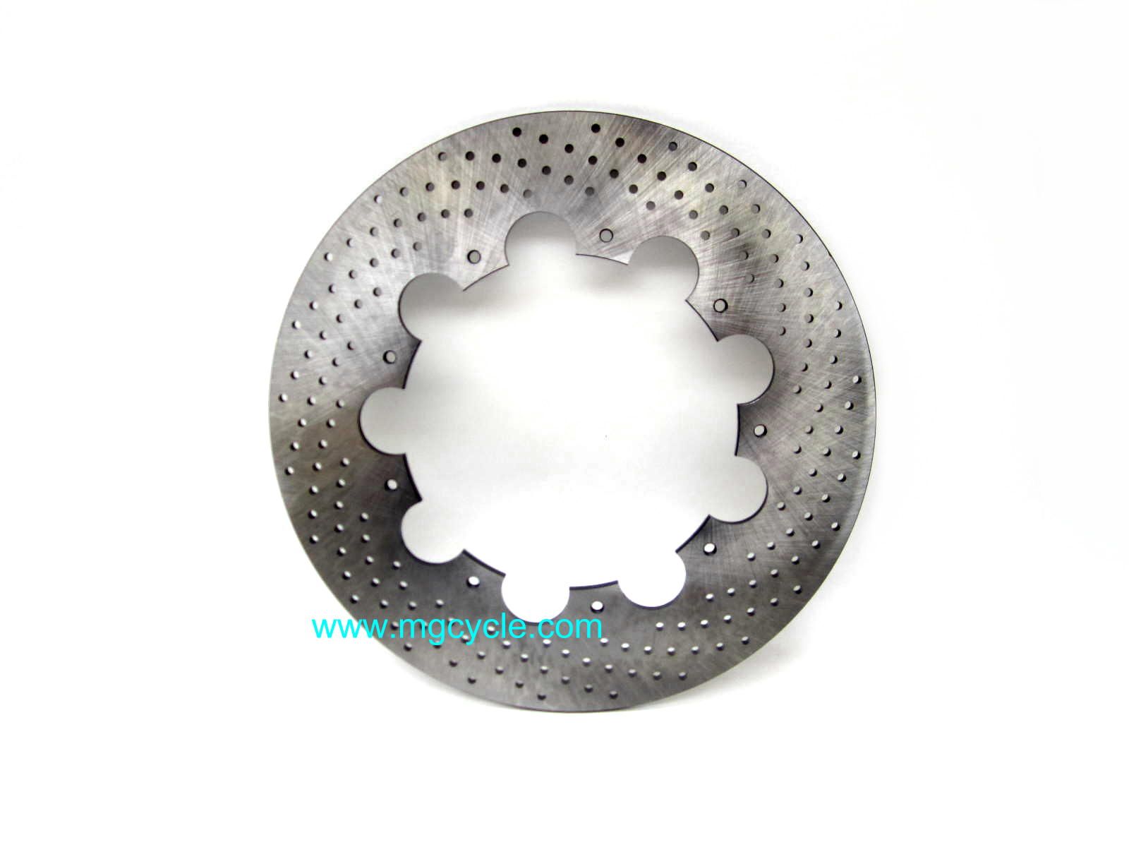 280mm drilled stainless brake disc Ducati bevel, front and rear