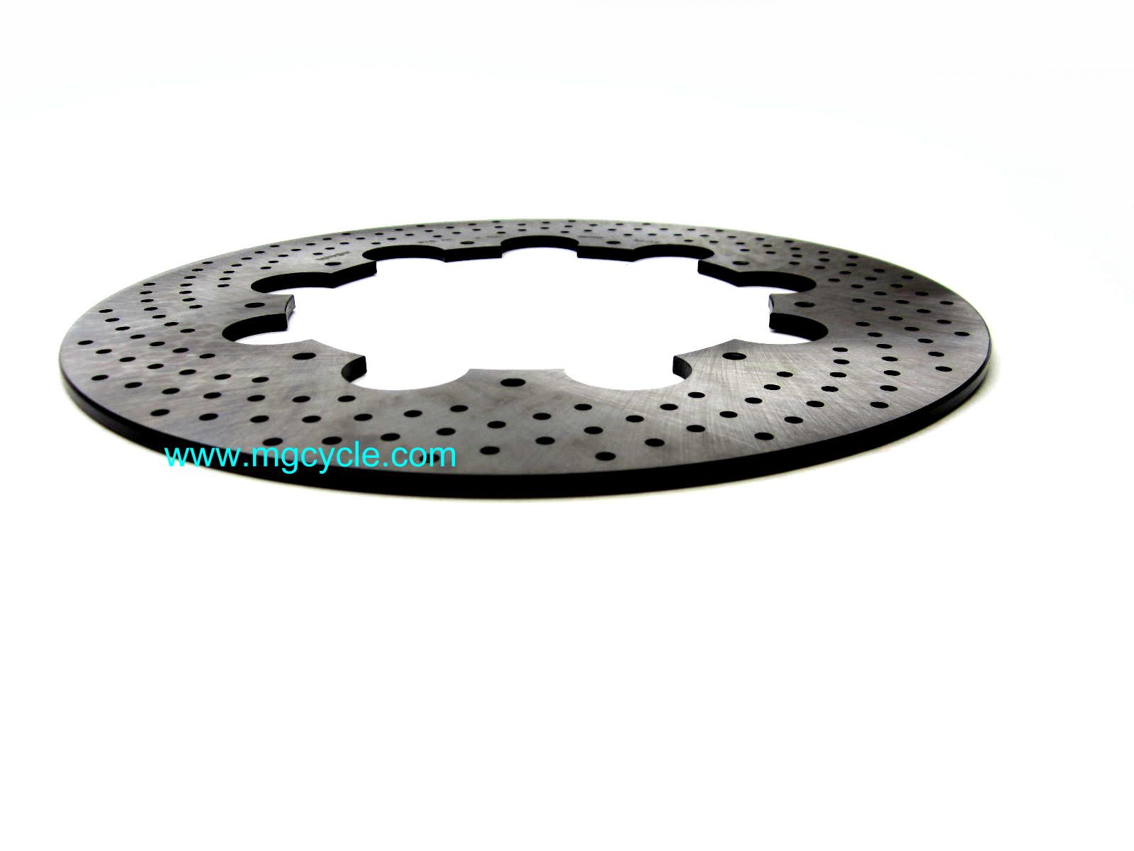 280mm drilled stainless brake disc Ducati bevel, front and rear