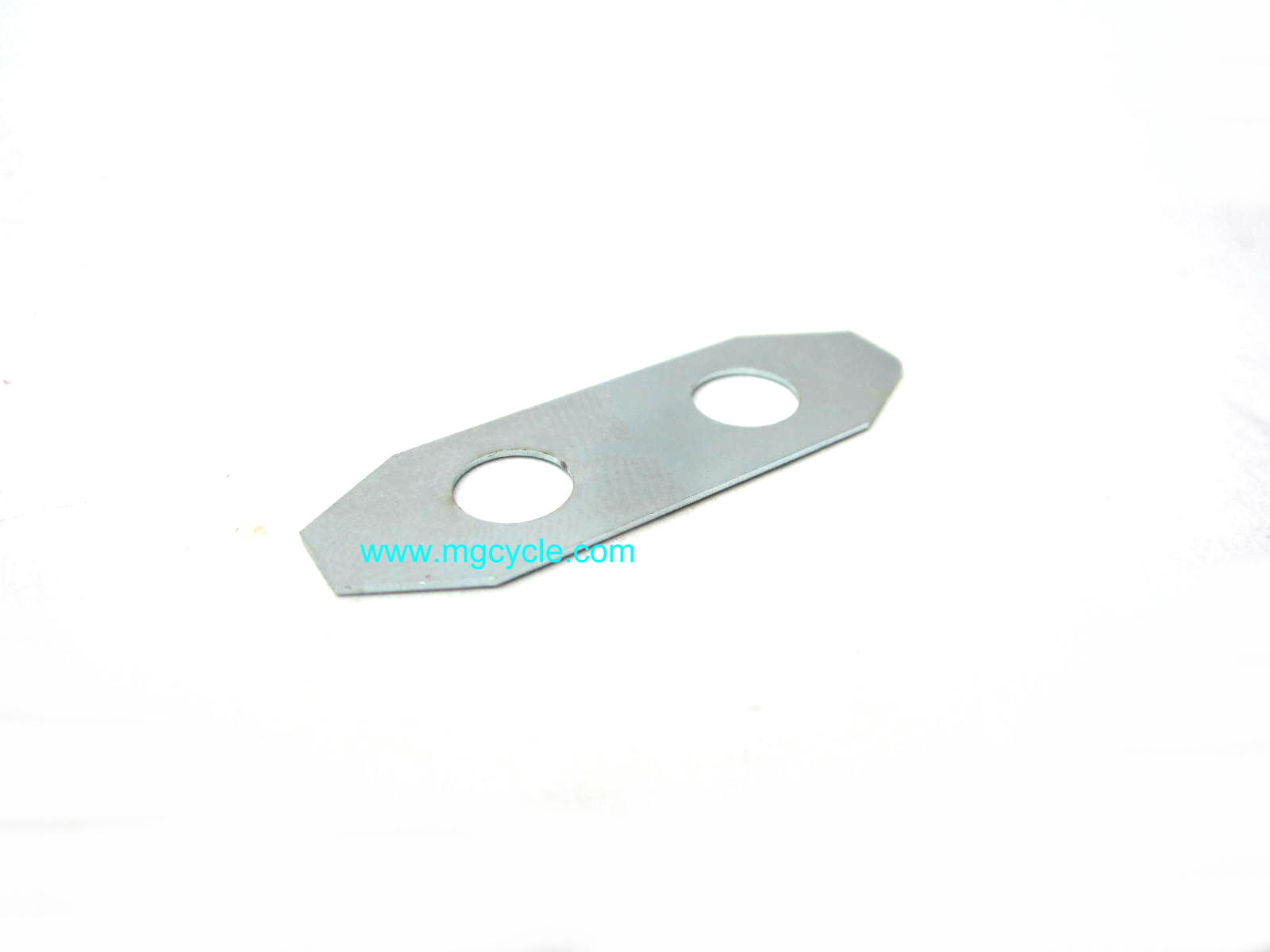 Fold over lock plate for hex head flywheel to crankshaft bolts