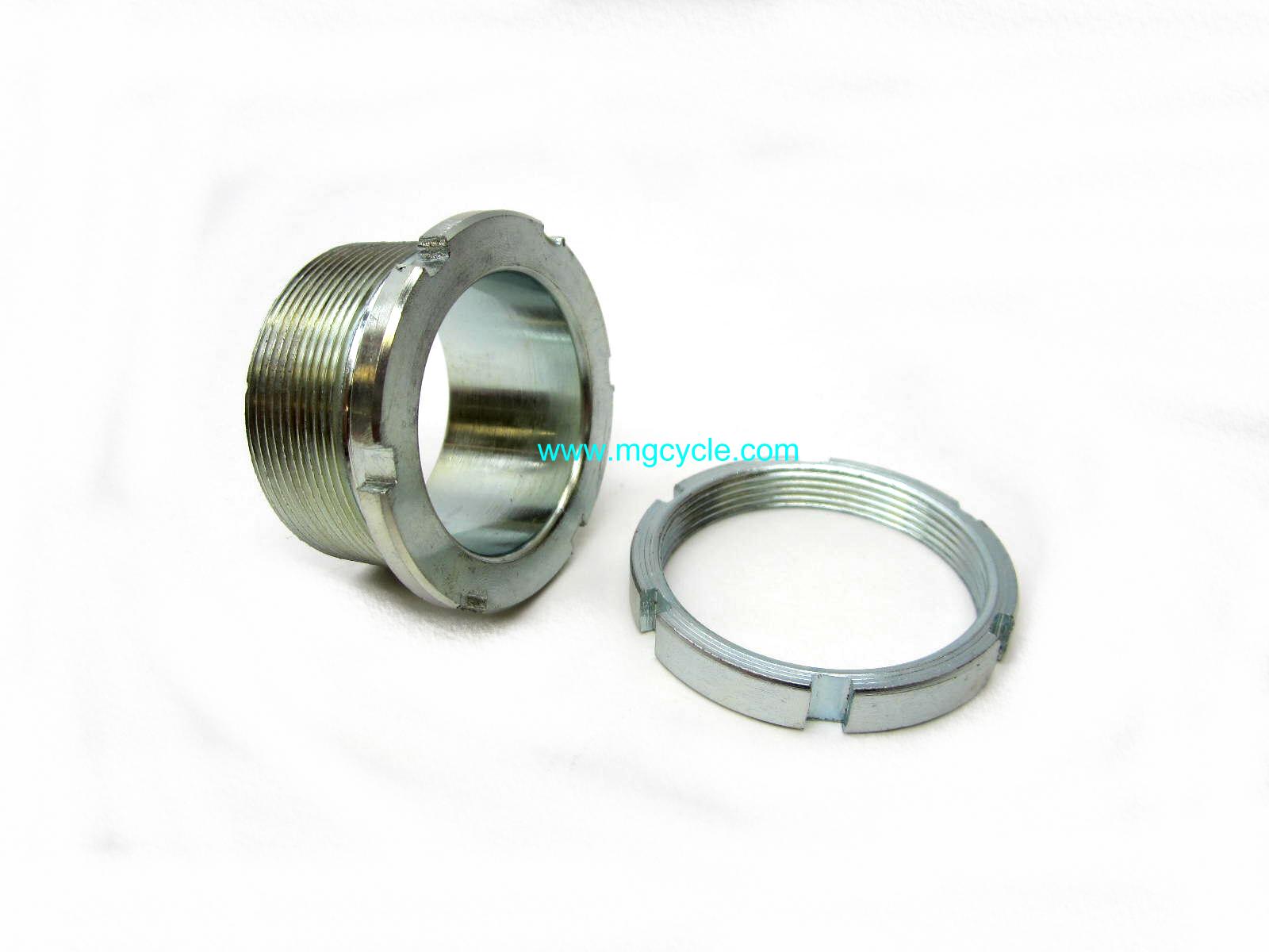 Exhaust nut with lock ring: Eldorado, Ambassador, V700, V7 Sport