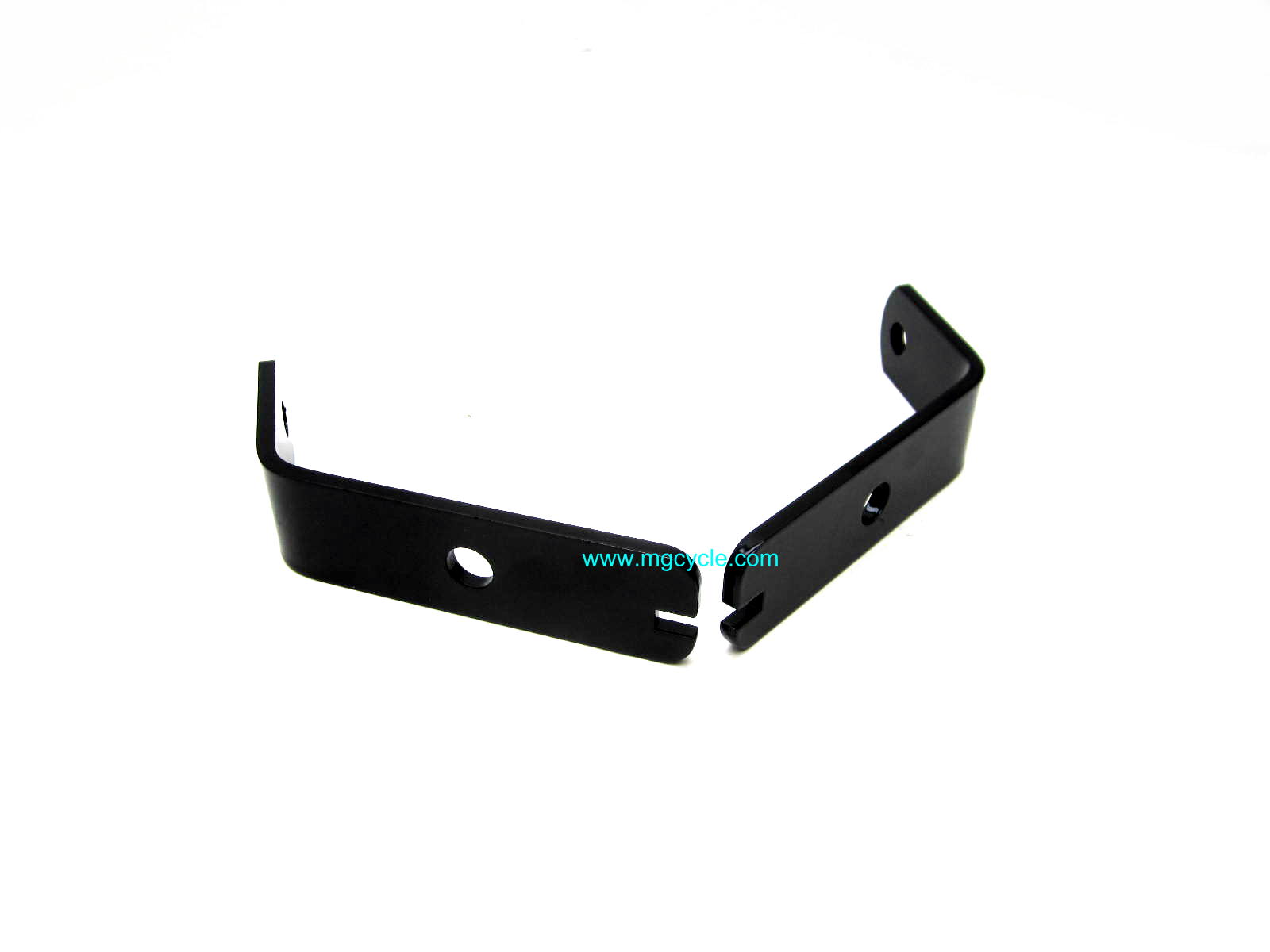 Front turn signal mount set, black powdercoat Eldorado 850GT