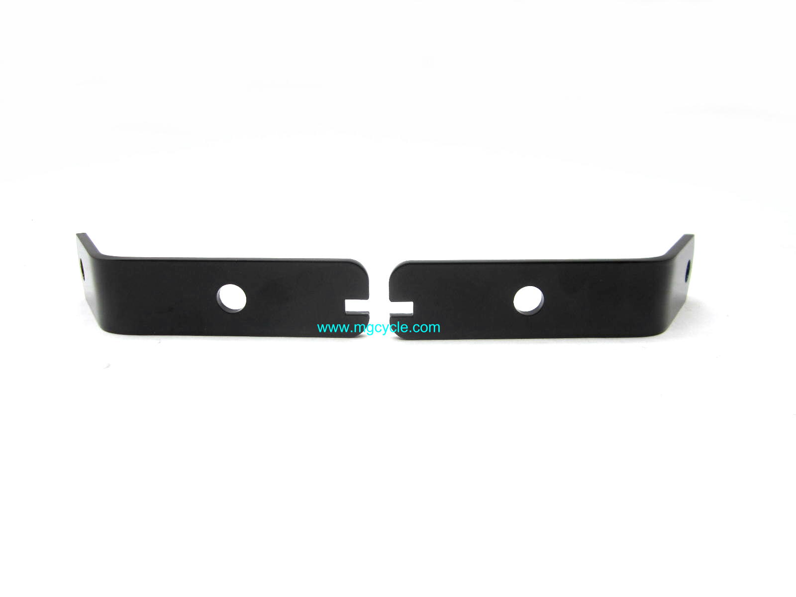 Front turn signal mount set, black powdercoat Eldorado 850GT - Click Image to Close