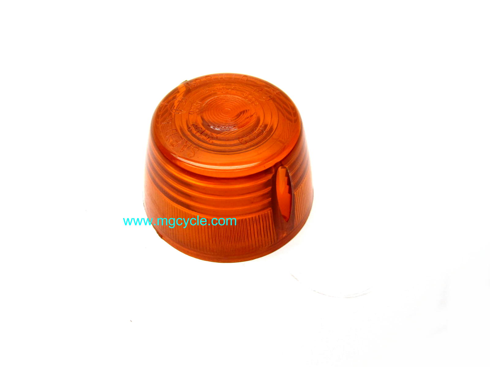 Amber lens for 1970s Aprilia turn signals 079503410 13753760 - Click Image to Close