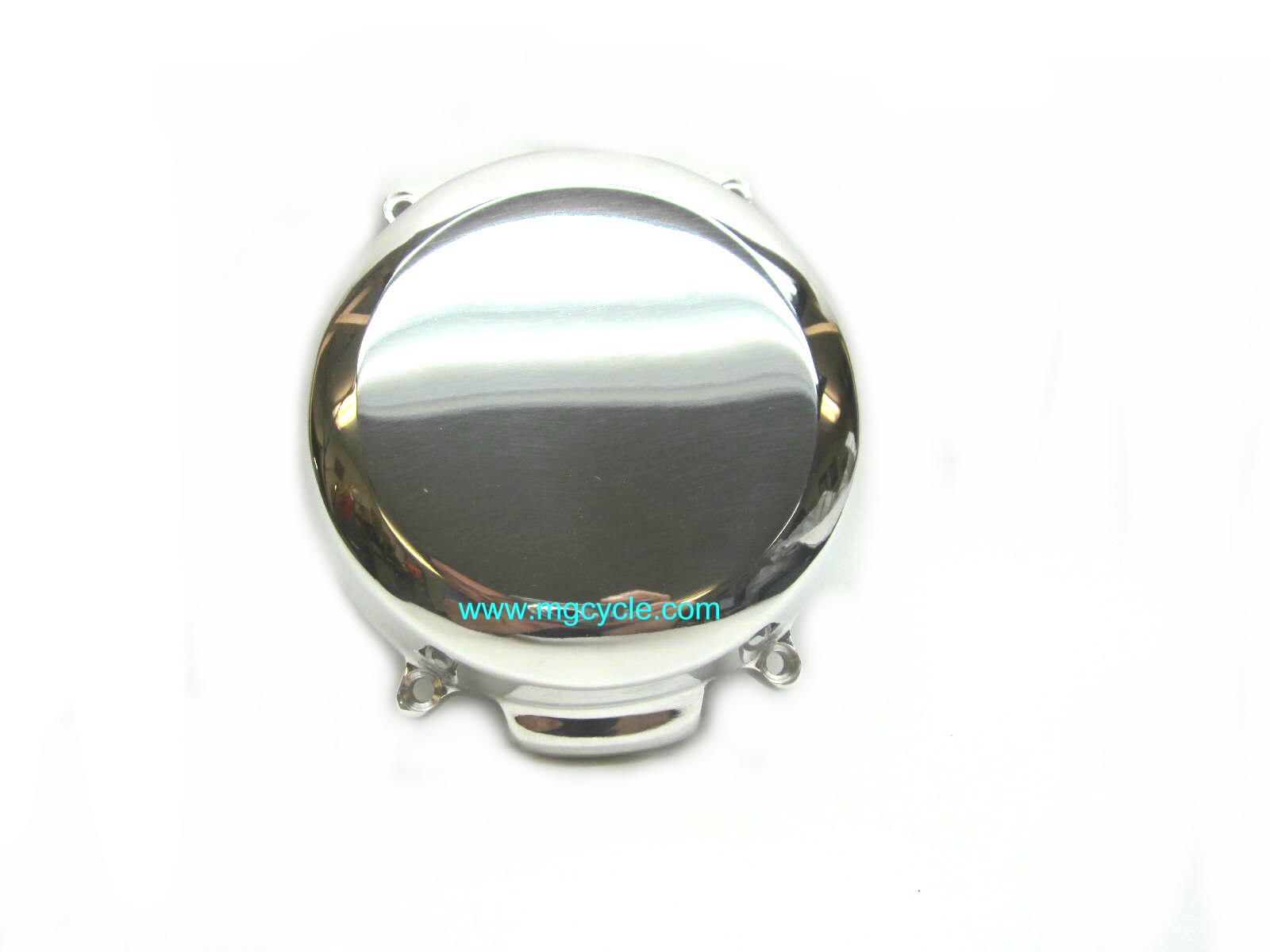 Alternate aluminum alternator cover for many Guzzi big twins