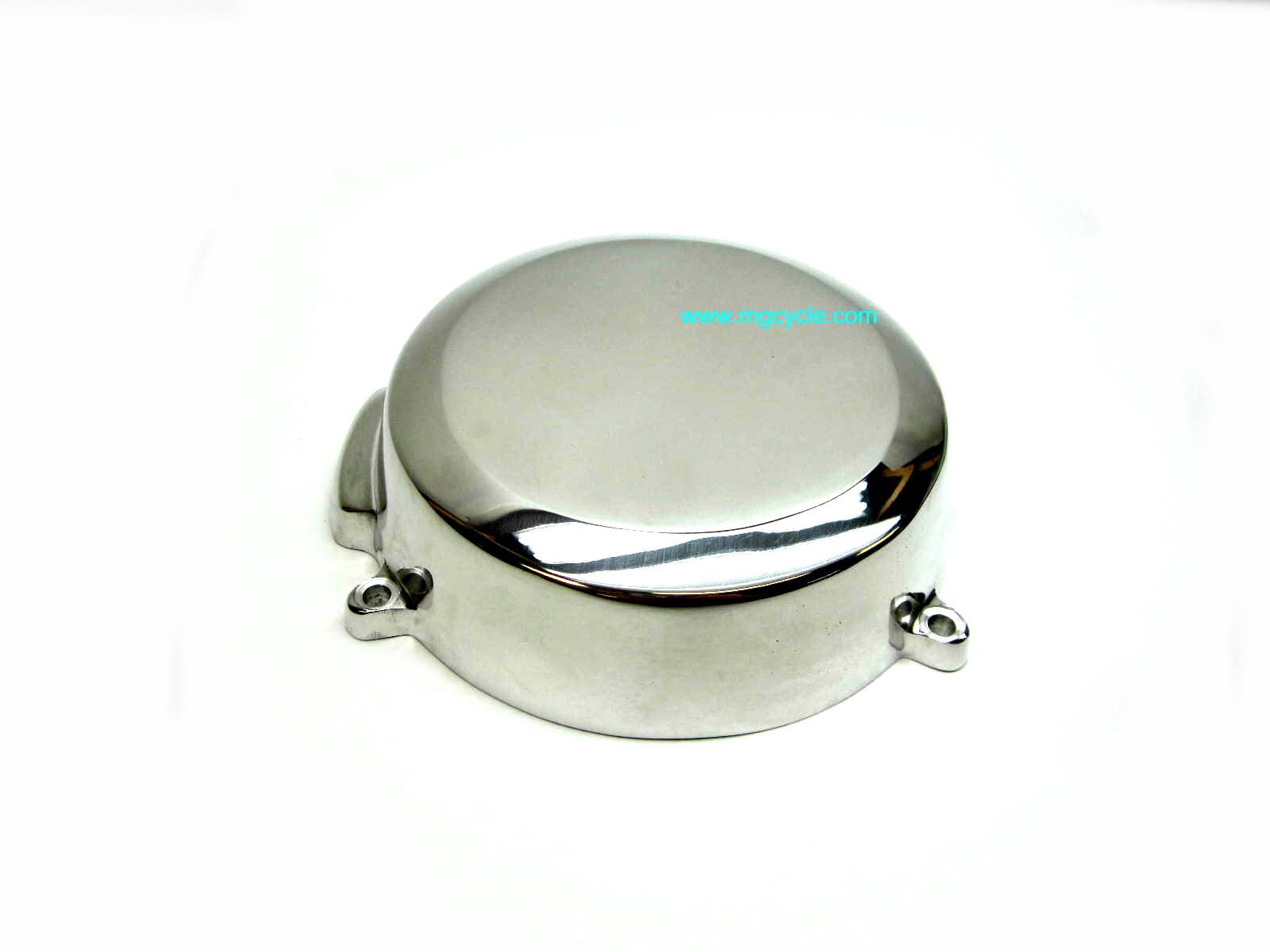 Alternate aluminum alternator cover for many Guzzi big twins