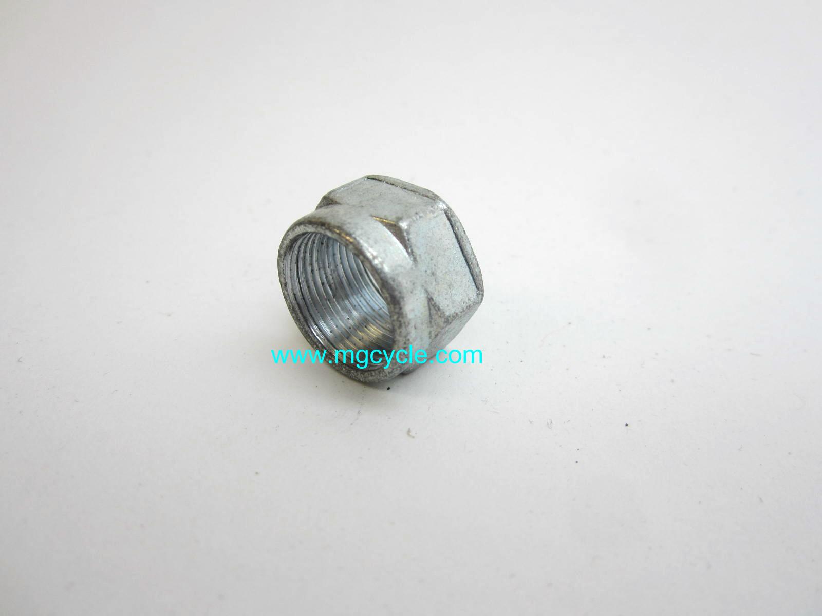 Petcock nut, M16 x 1.00 thread pitch, many Guzzi petcocks