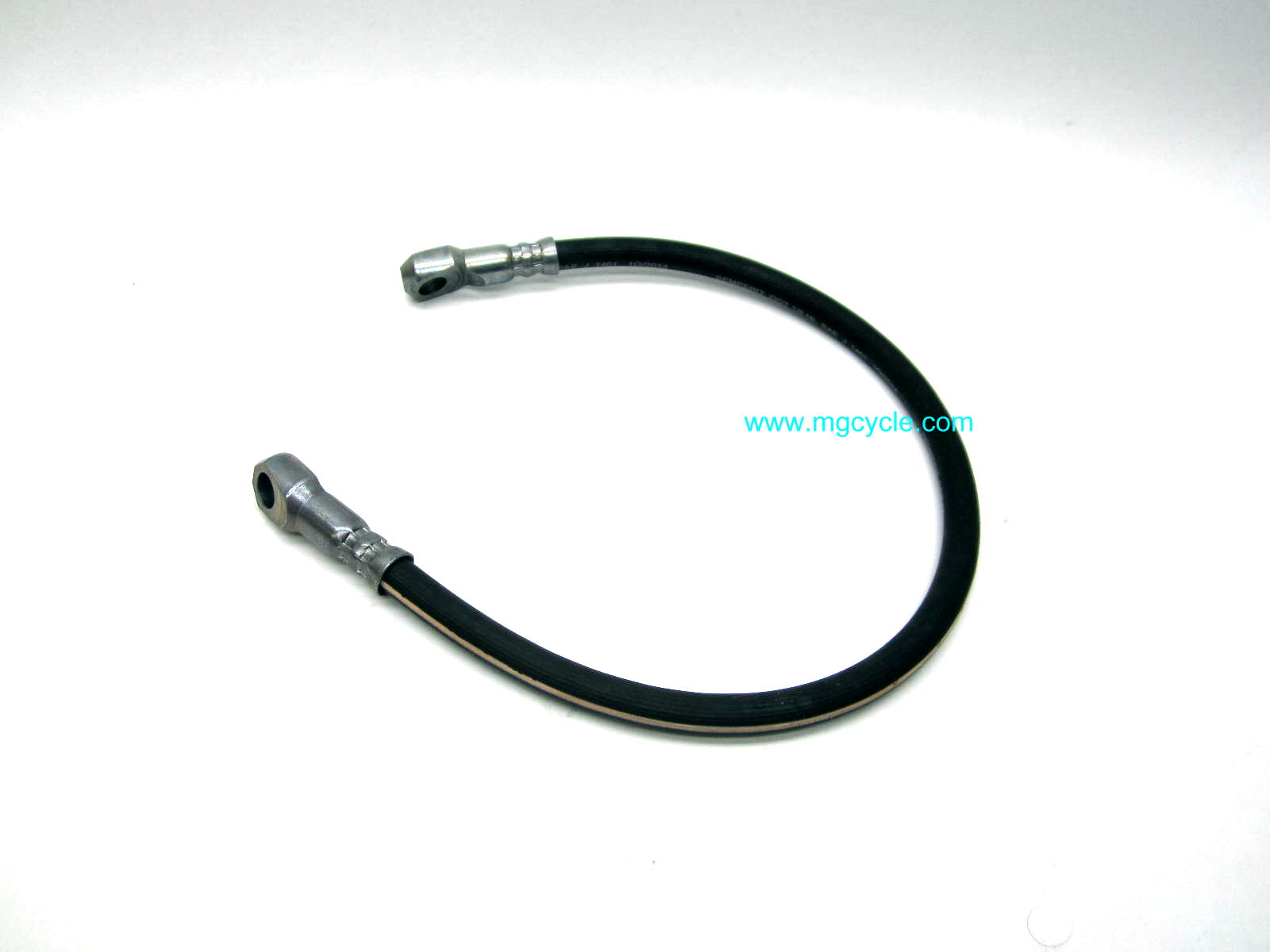 Brake hose, rubber, V7 Sport 850T lower, 19", banjo banjo - Click Image to Close