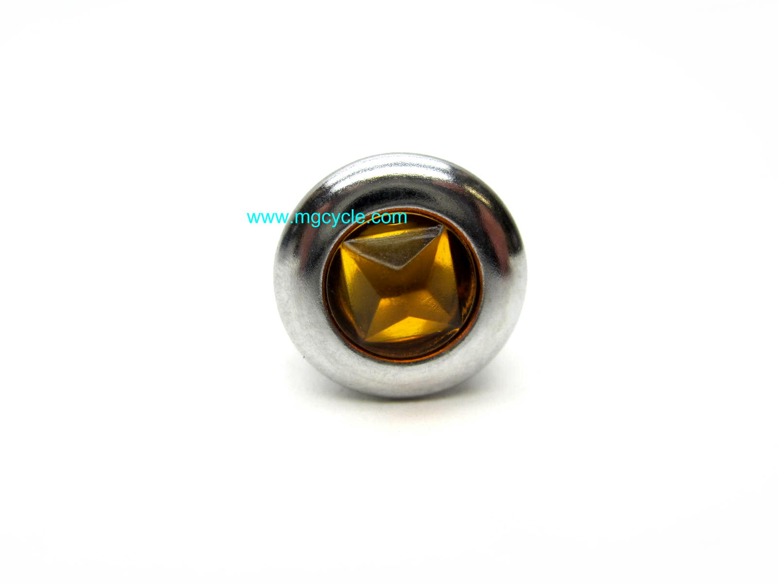 Idiot light lens trim ring and lamp holder amber V7 Sport 850T - Click Image to Close
