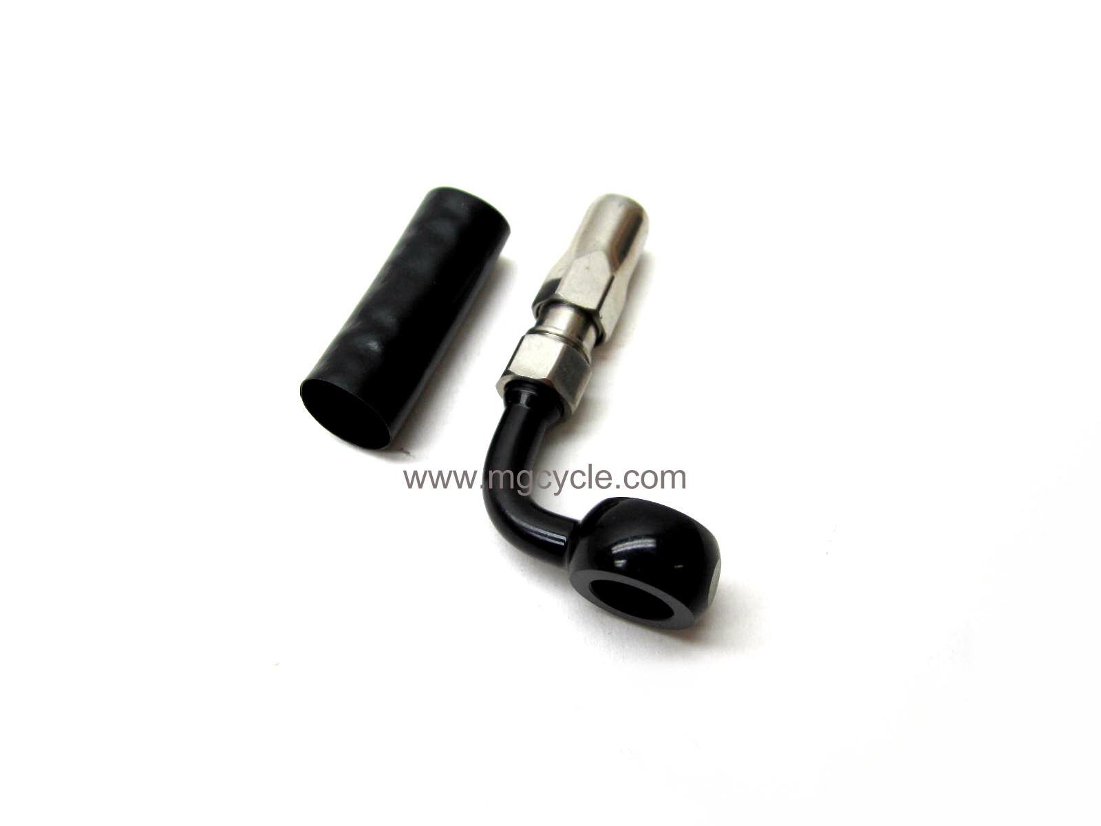 Black Magnum BYO brake banjo fitting 90 degrees 10mm - Click Image to Close