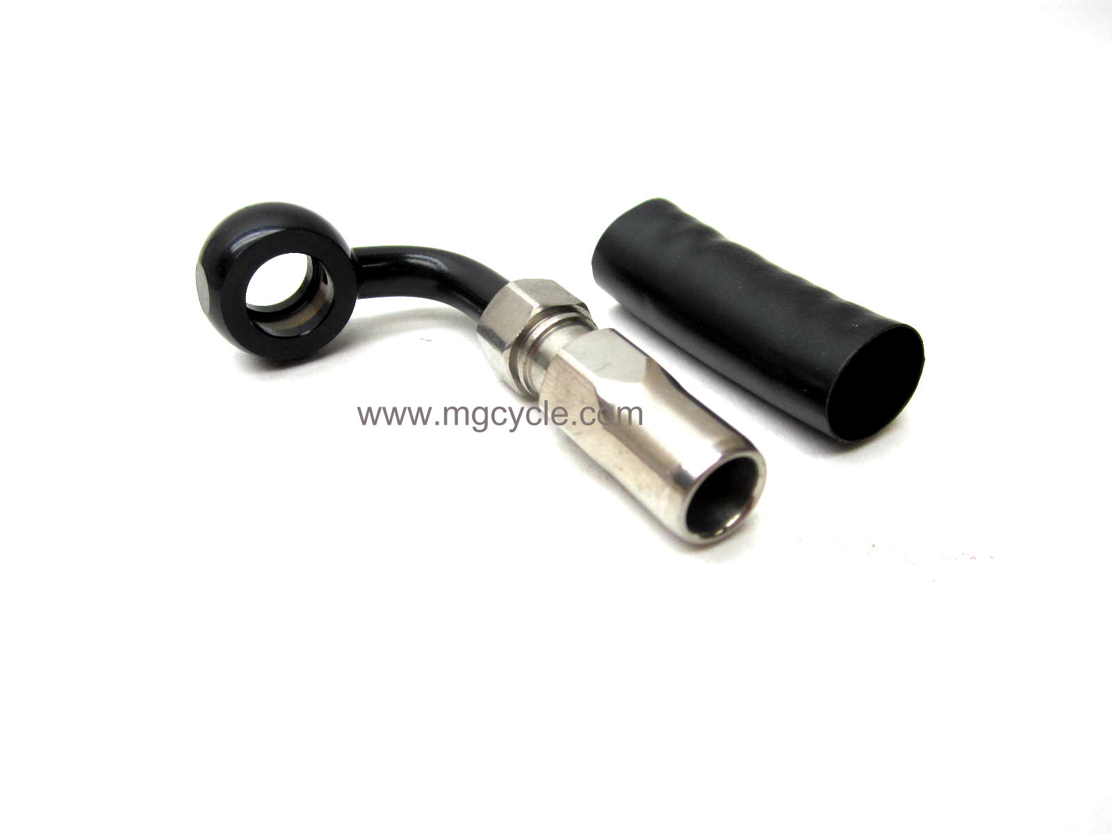 Black Magnum BYO brake banjo fitting 90 degrees 10mm