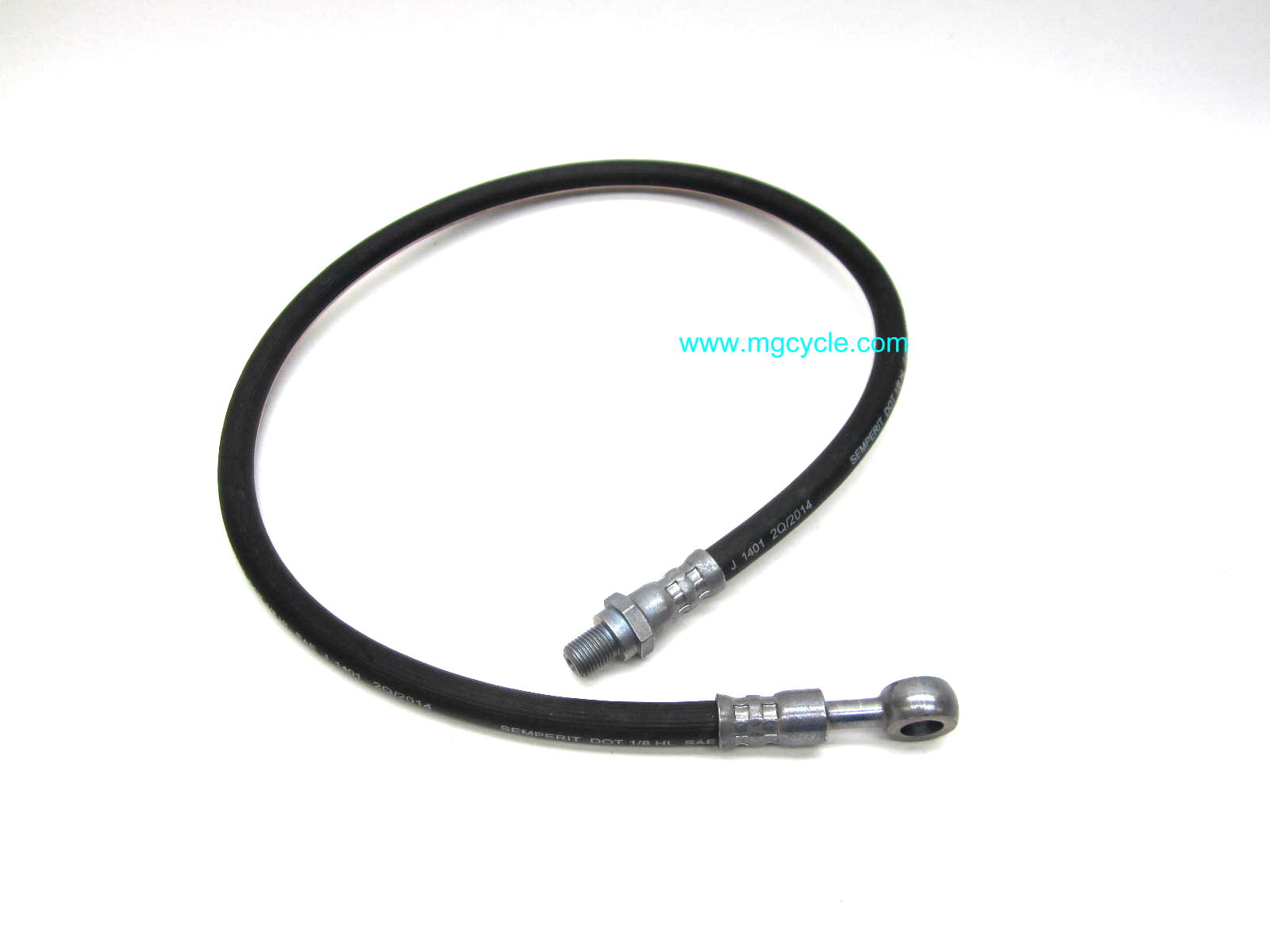 Rubber brake hose, F MC to RF Caliper SP-LM III, banjo-male 28\"