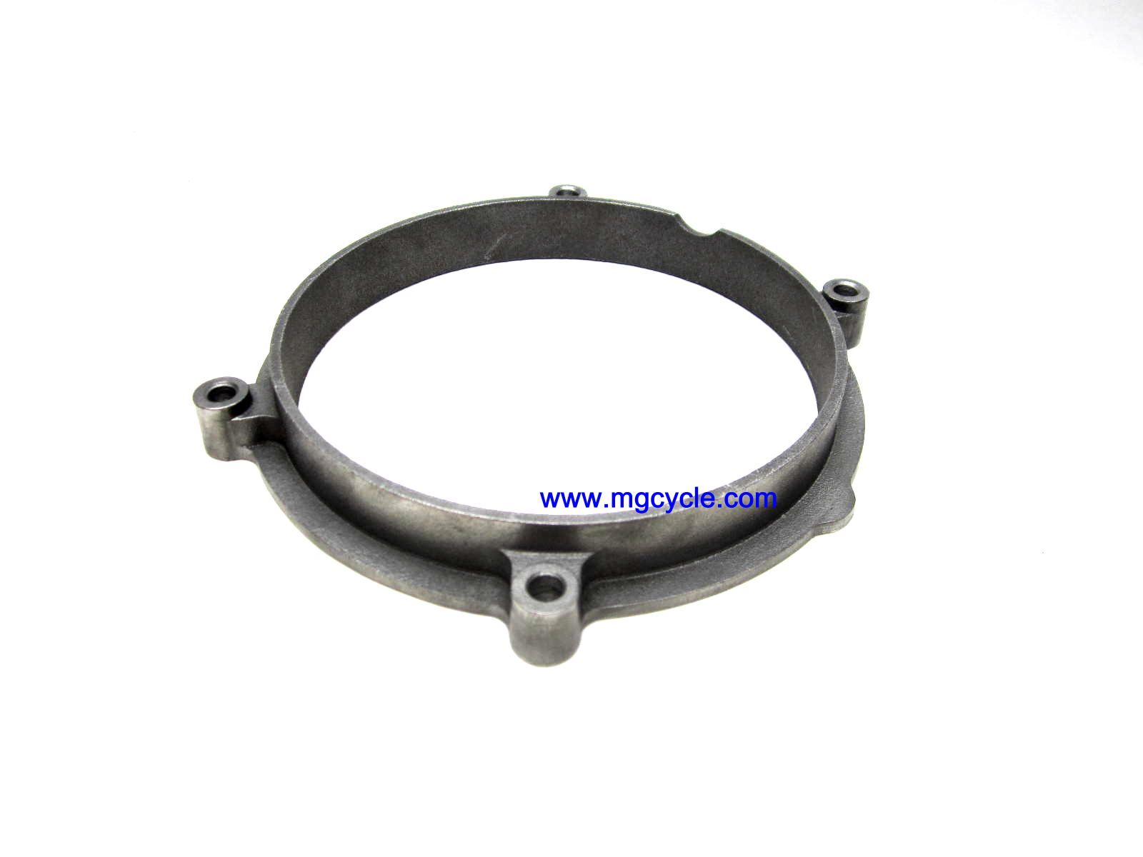 cast aluminum ventilation spacer for alternator cover