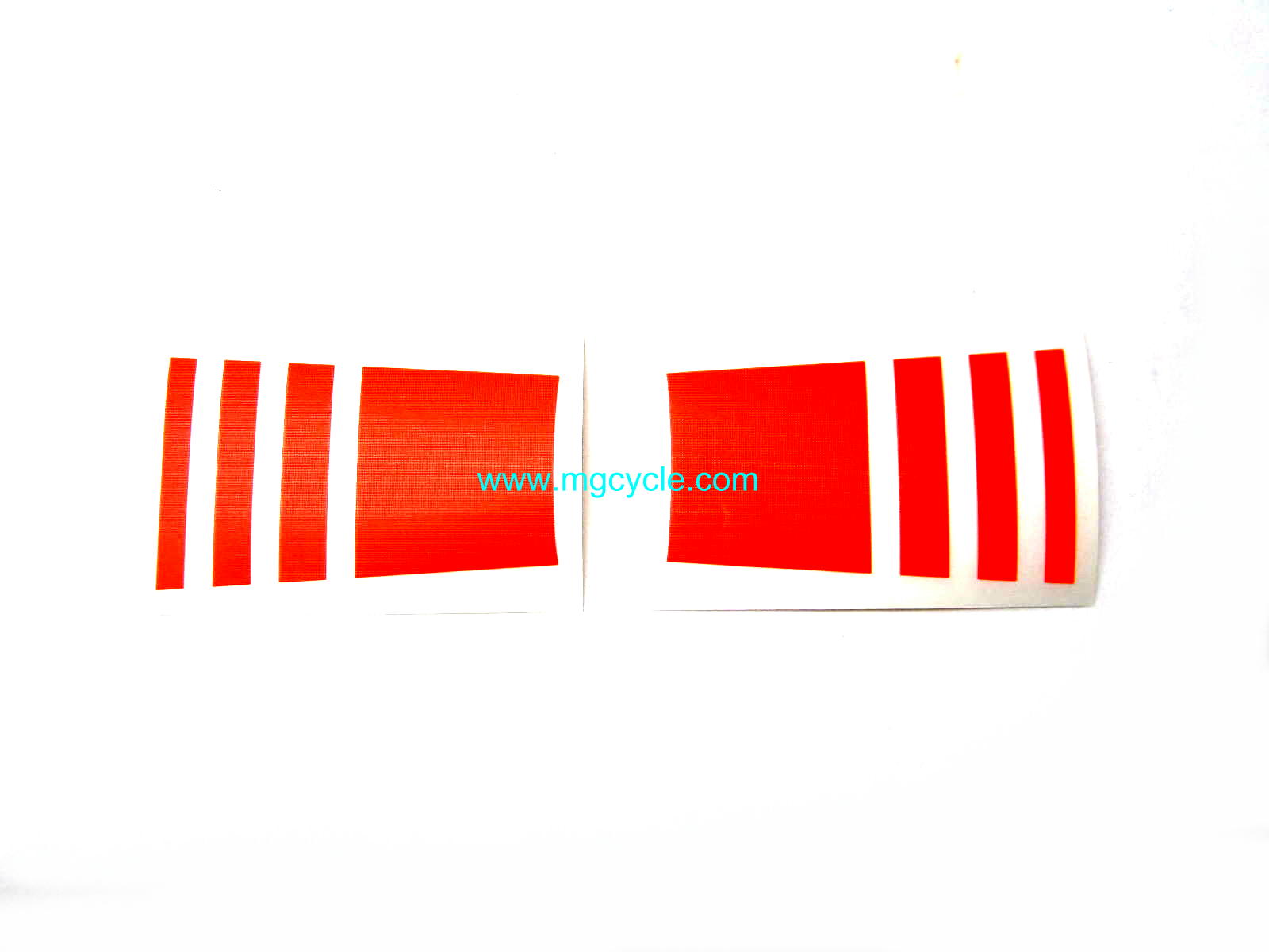 day-glo orange fairing stickers, V50 Monza fairing - Click Image to Close