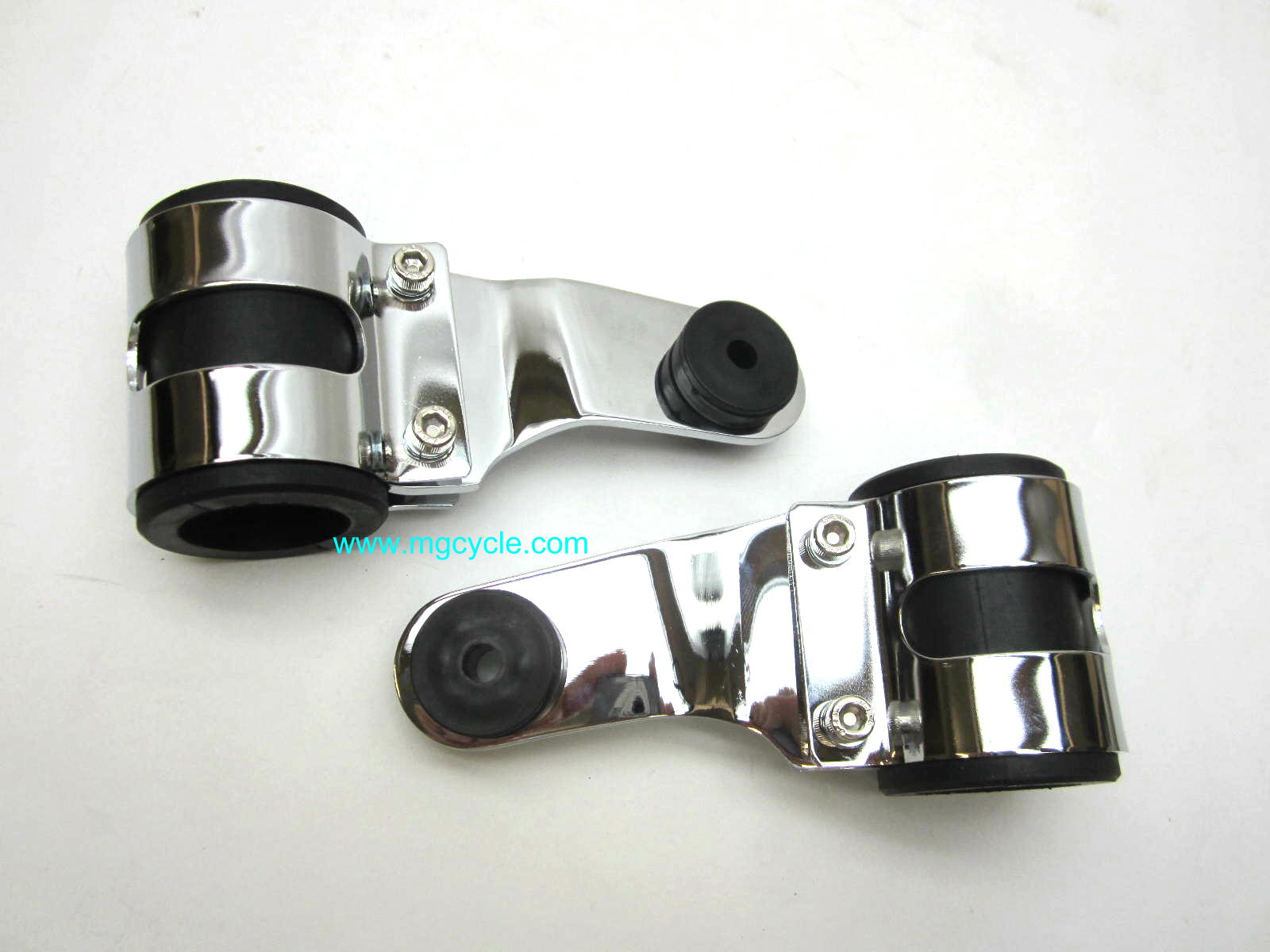 Euro-style headlight mounting brackets, 35mm-41mm - Click Image to Close