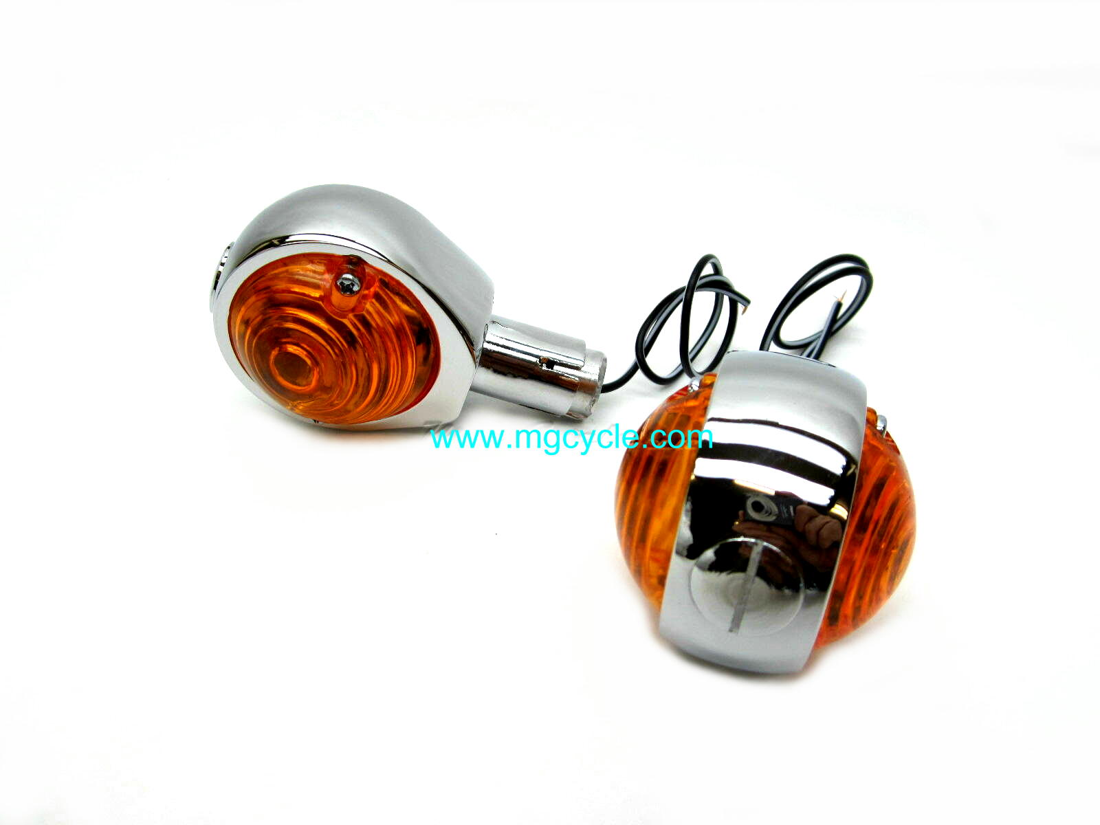 pair of handlebar end turn signals, Hella replica - Click Image to Close