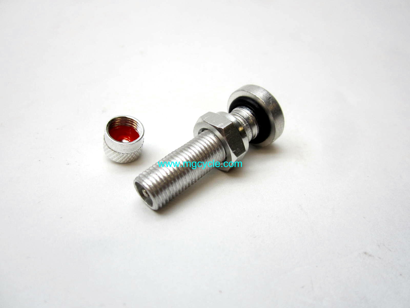 Air valve stem for cast aluminum Guzzi wheels 1986 thru 2005 - Click Image to Close