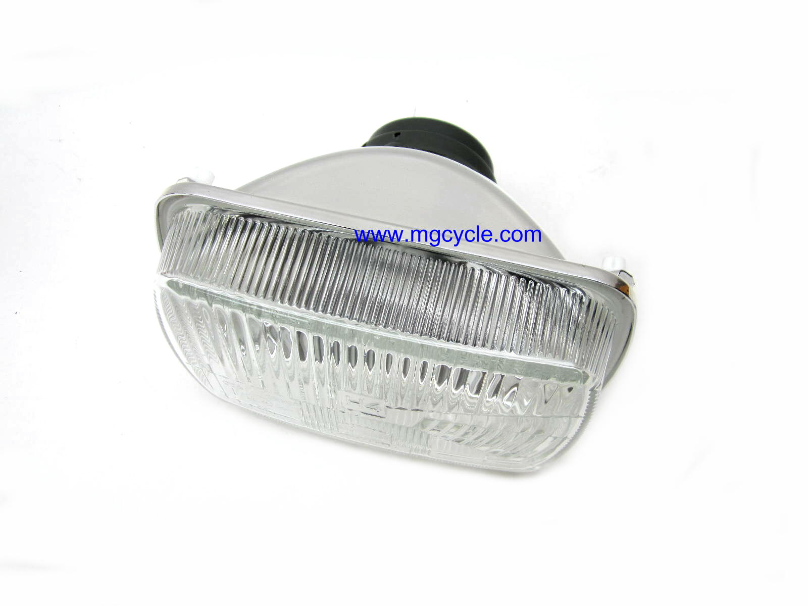 euro headlight, rectangular for fairing models 1980s-90s