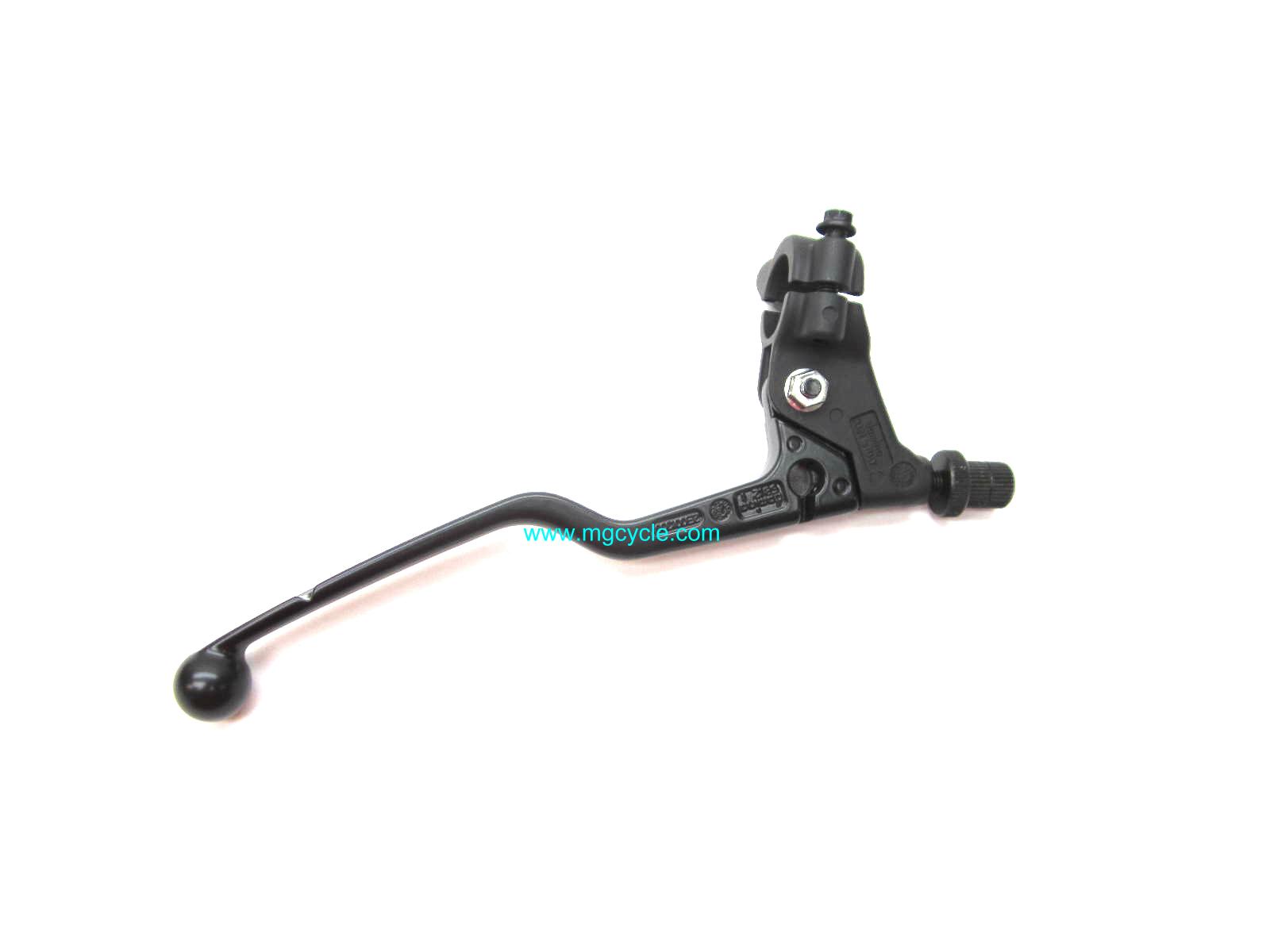 Black clutch lever assembly, V7 II models, V7 Stone II, Racer II - Click Image to Close