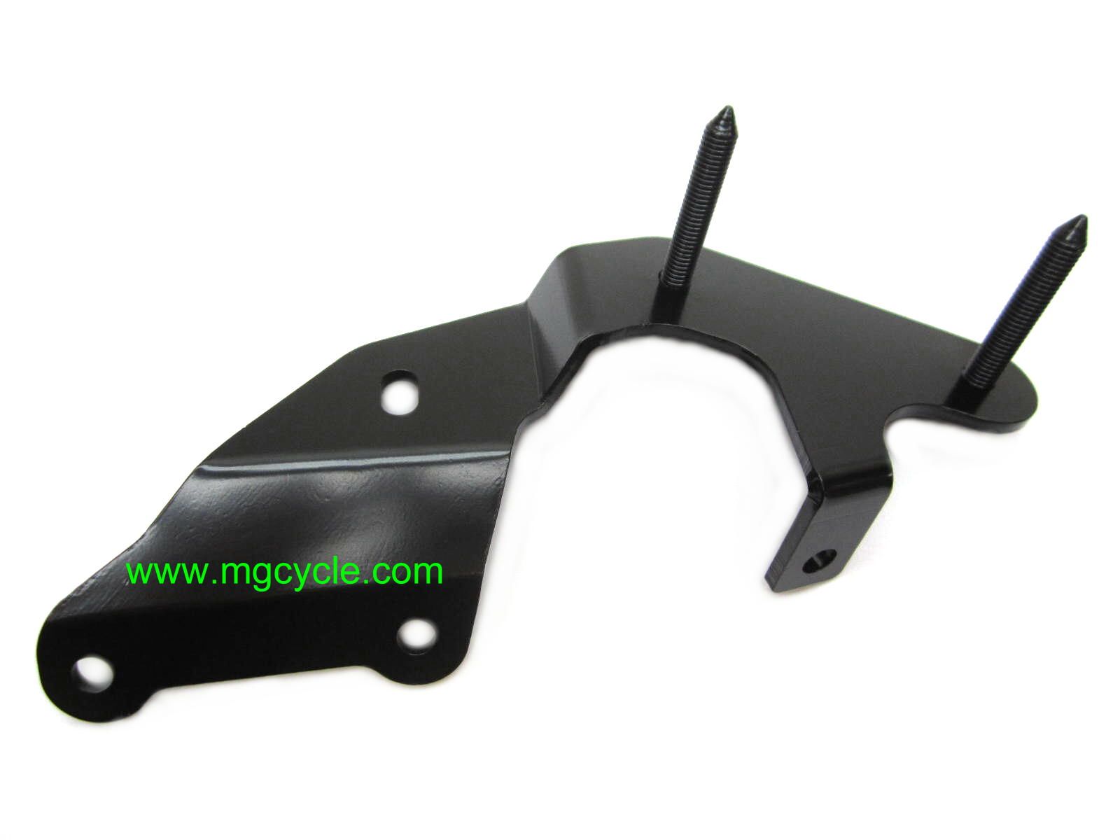 Left muffler support bracket for V9