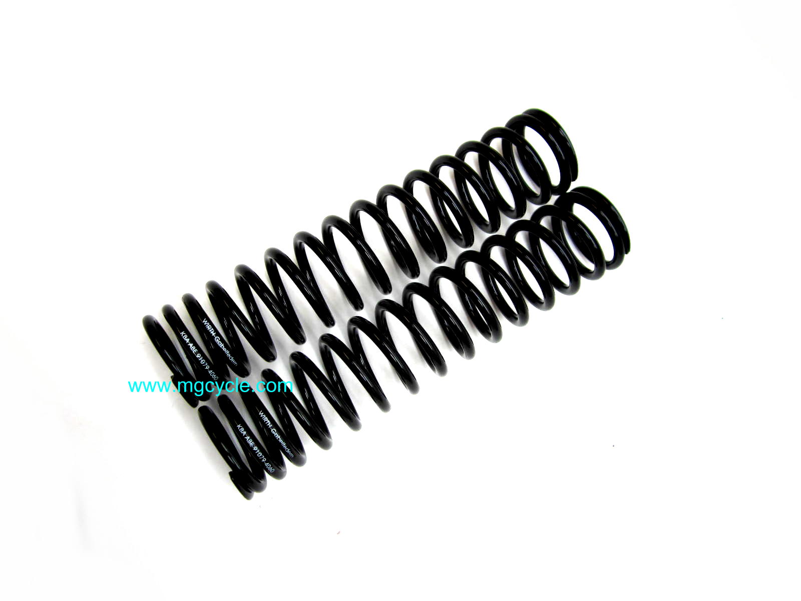 Wirth progressively wound fork spring set, V7/Amb/Eldorado - Click Image to Close