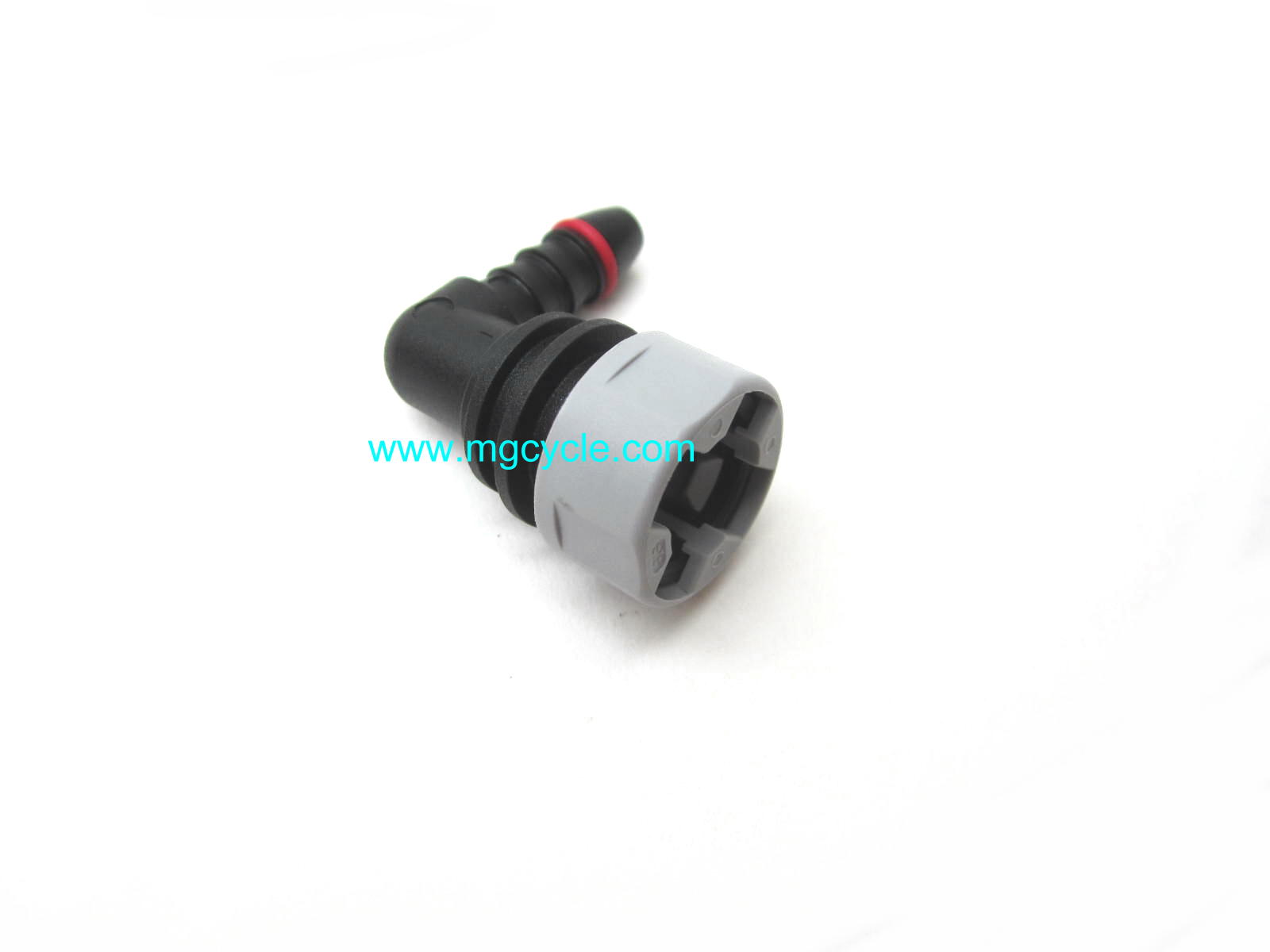 Fuel pump connector 90 degree right angle, Griso 1100, Breva 750 - Click Image to Close