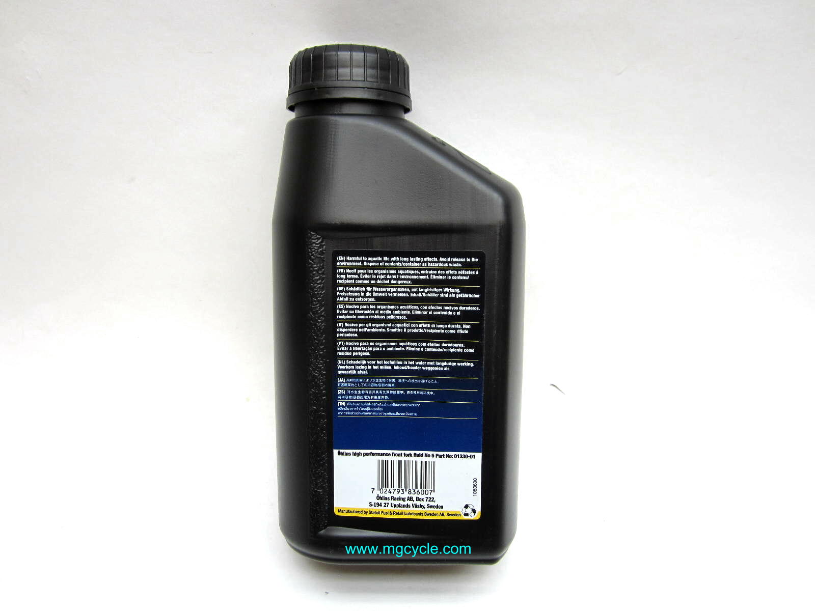 Ohlins fork oil 5W, 1 liter bottle - Click Image to Close