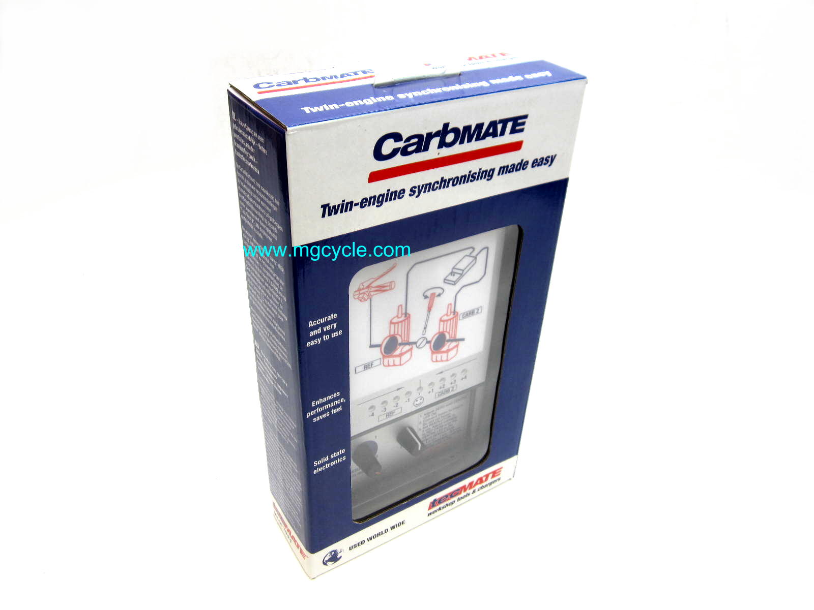 Carbmate electronic carburetor and throttle body synchronizer