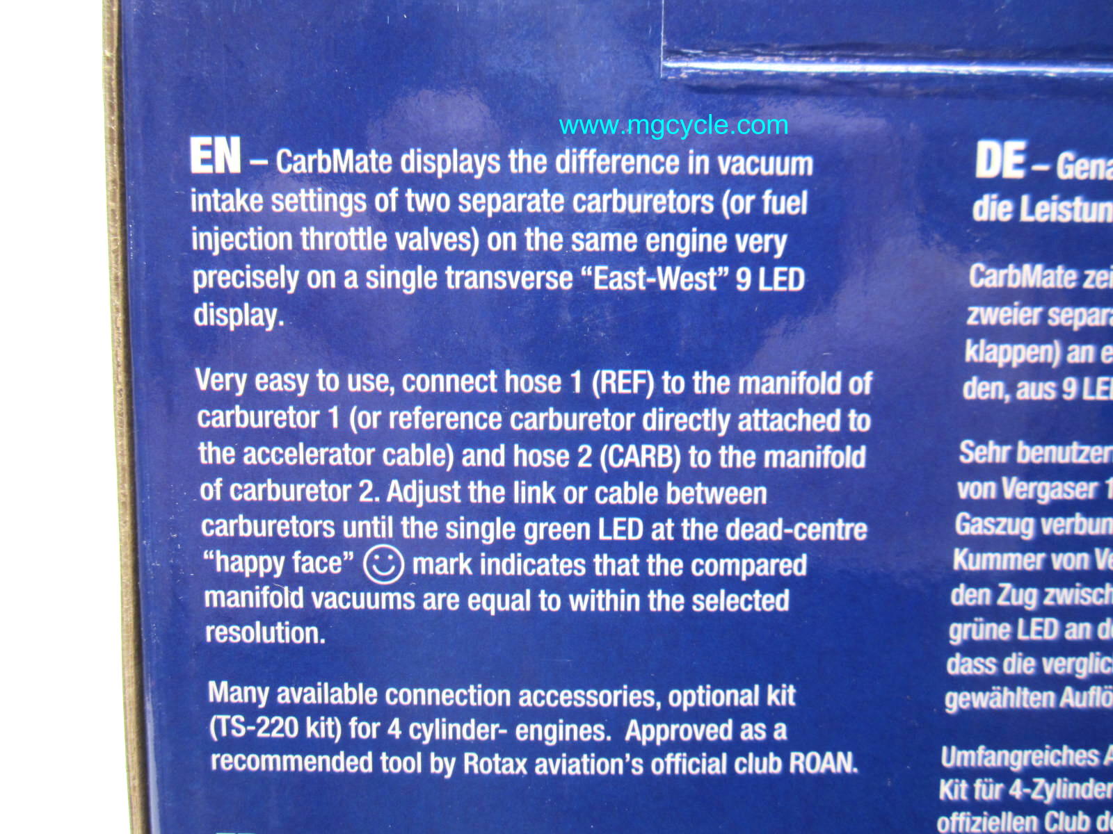 Carbmate electronic carburetor and throttle body synchronizer