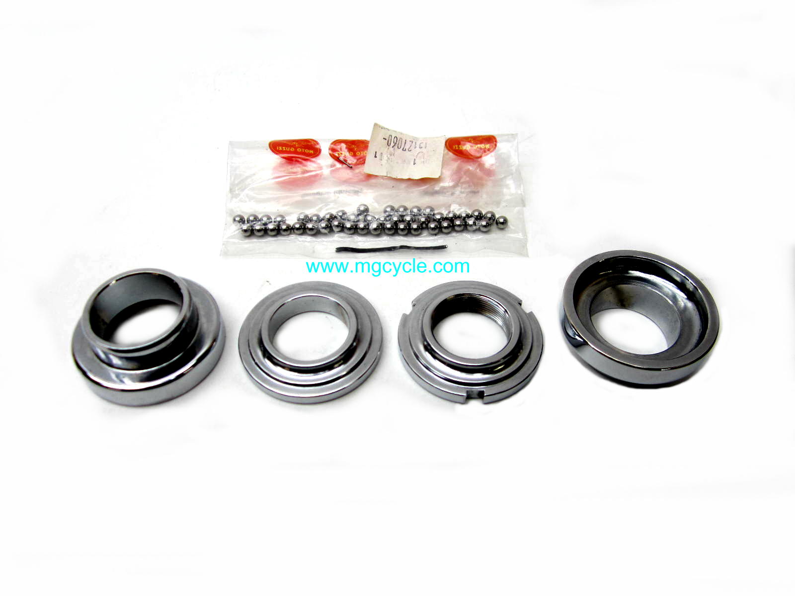 Steering head bearing kit with balls and races V50 V65 - Click Image to Close