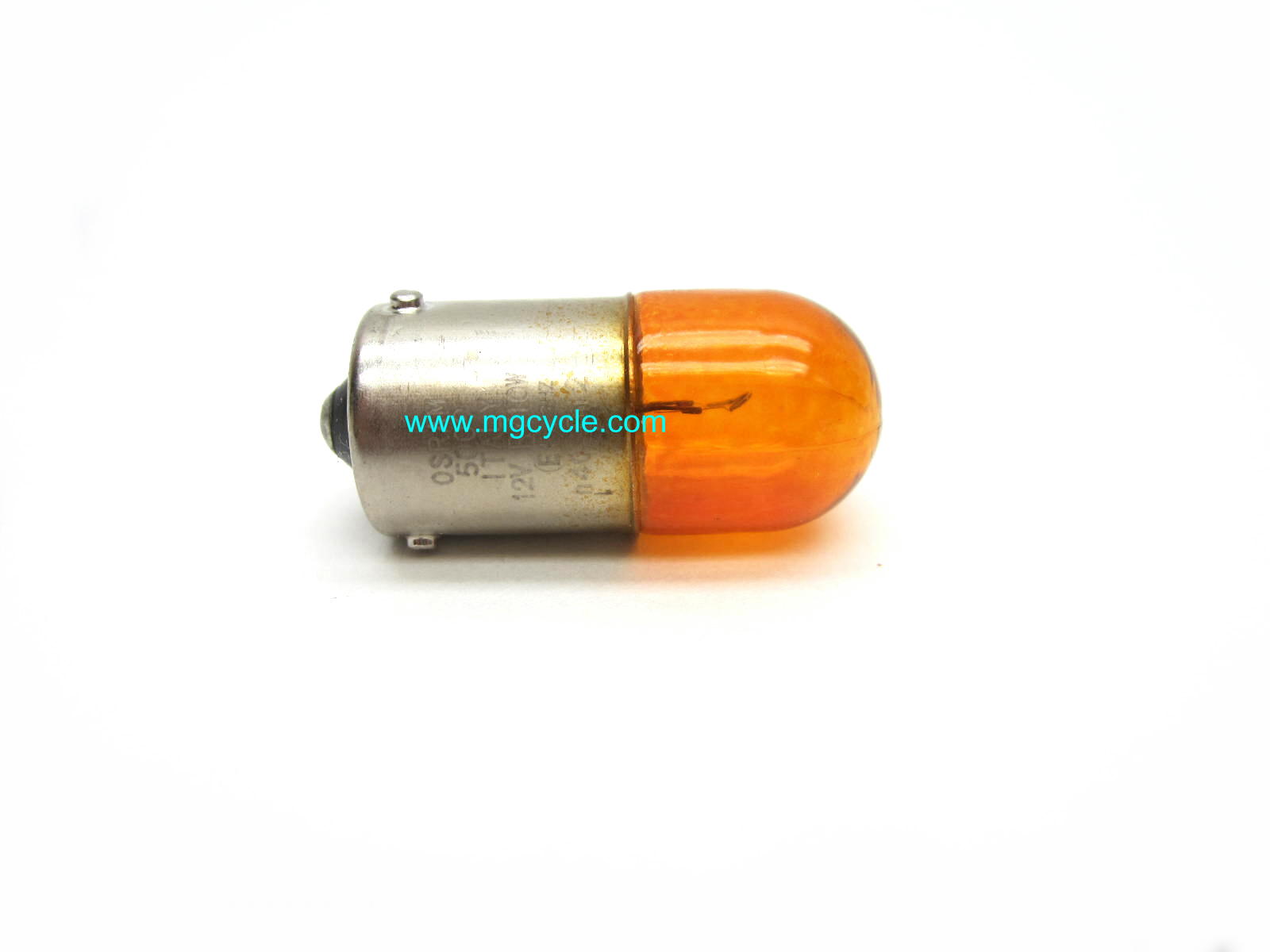 Orange turn signal bulb, 10W Offset pin Euro version 584332