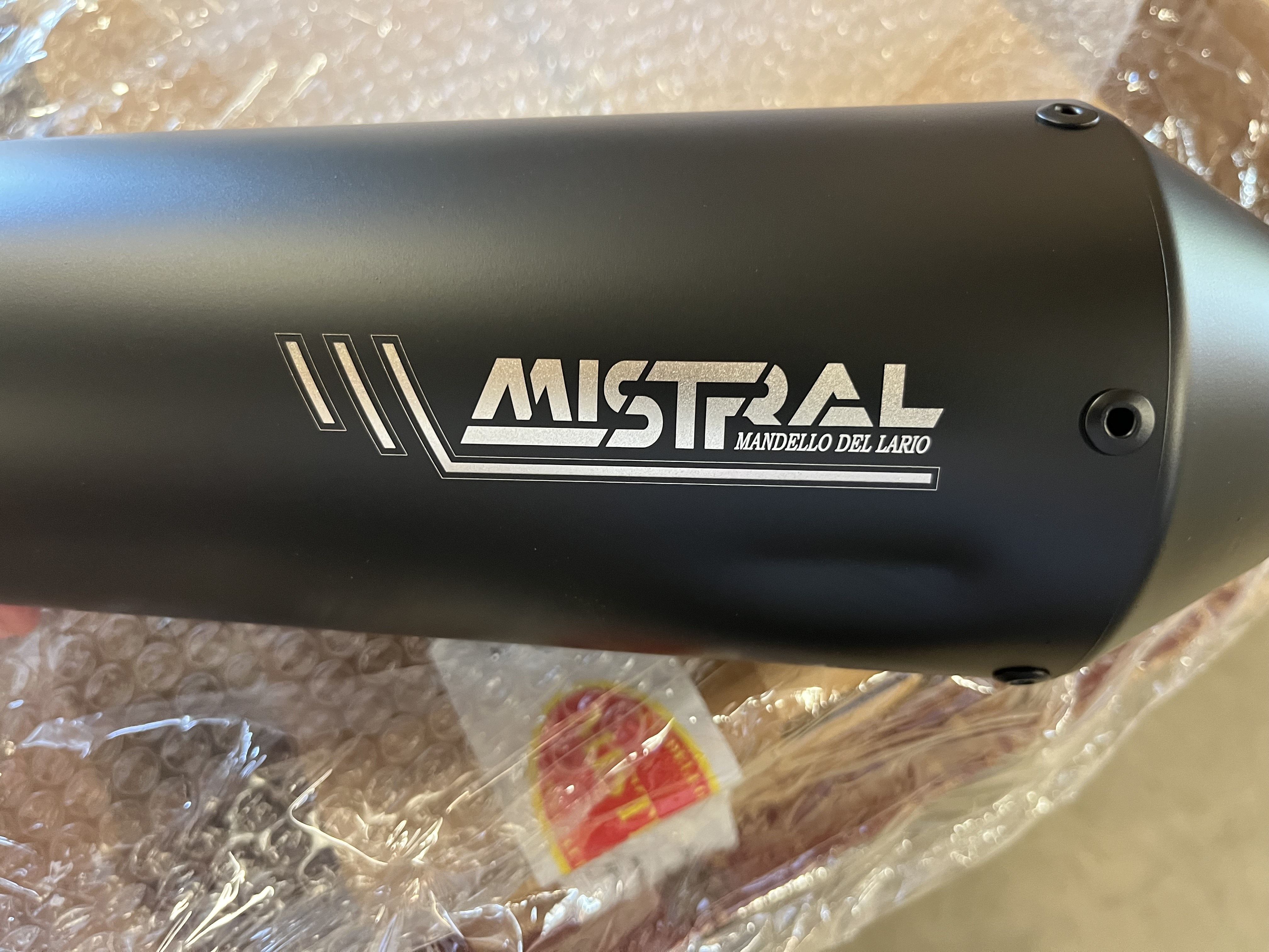DAMAGED Mistral full-length exhaust V7 850 - Black paint - EURO5